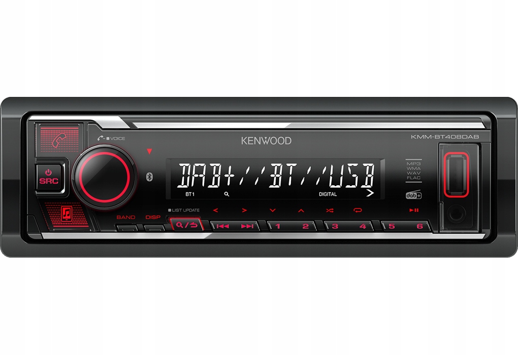 Radio samochodowe Kenwood KMM-BT408DAB – Twój mobilny system audio