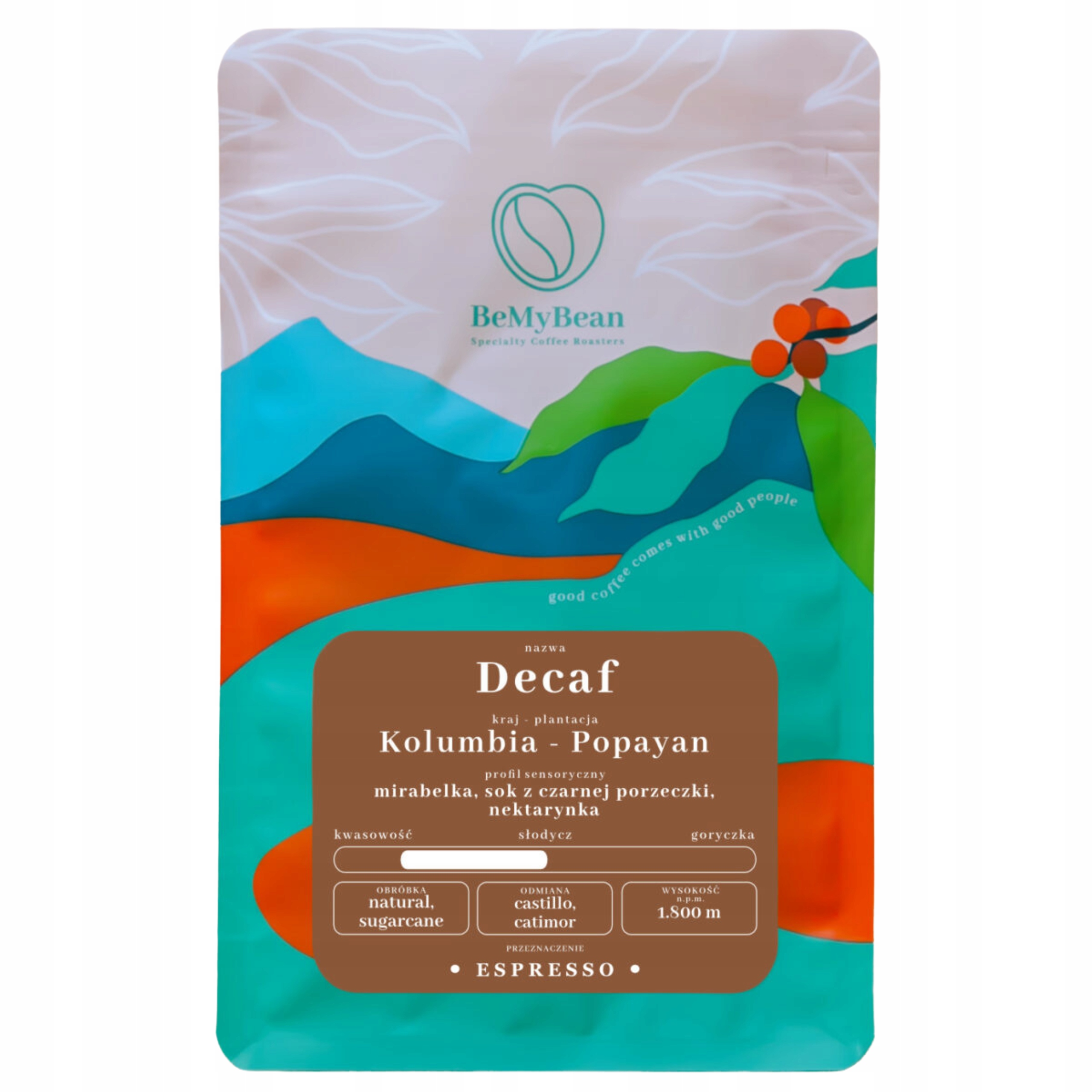 Kawa 100% Arabica z regionu Popayan