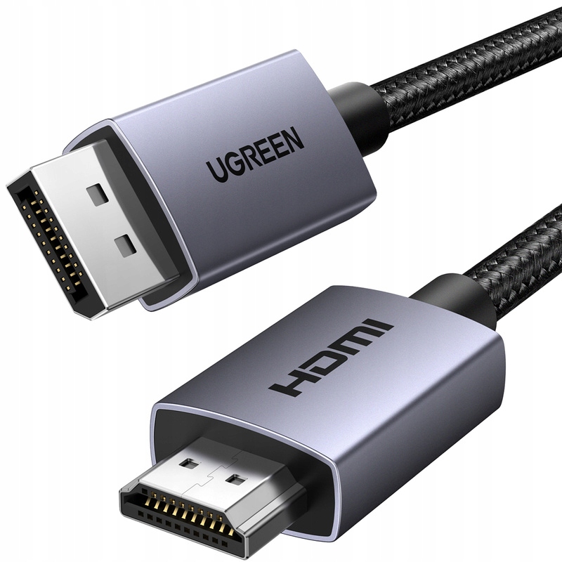 Kabel DisplayPort do HDMI Ugreen DP123 4K 30Hz, 1,5m – Idealne połączenie dla Twojego sprzętu
