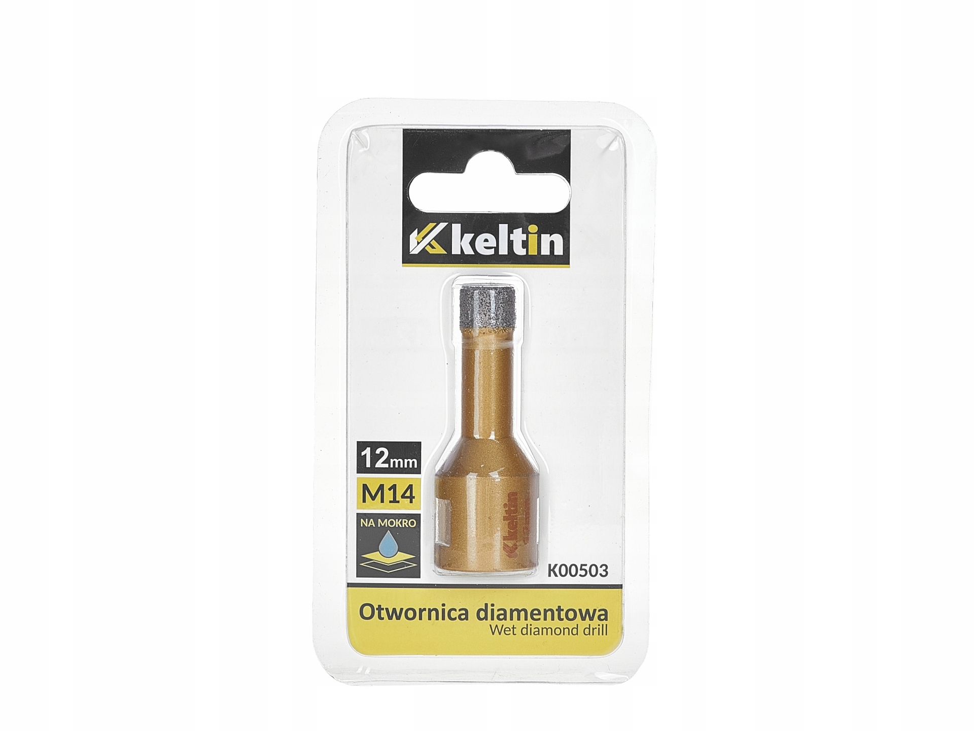 Otwornica diamentowa do gresu 12mm M14 – Precyzyjne wiercenie w twardych materiałach