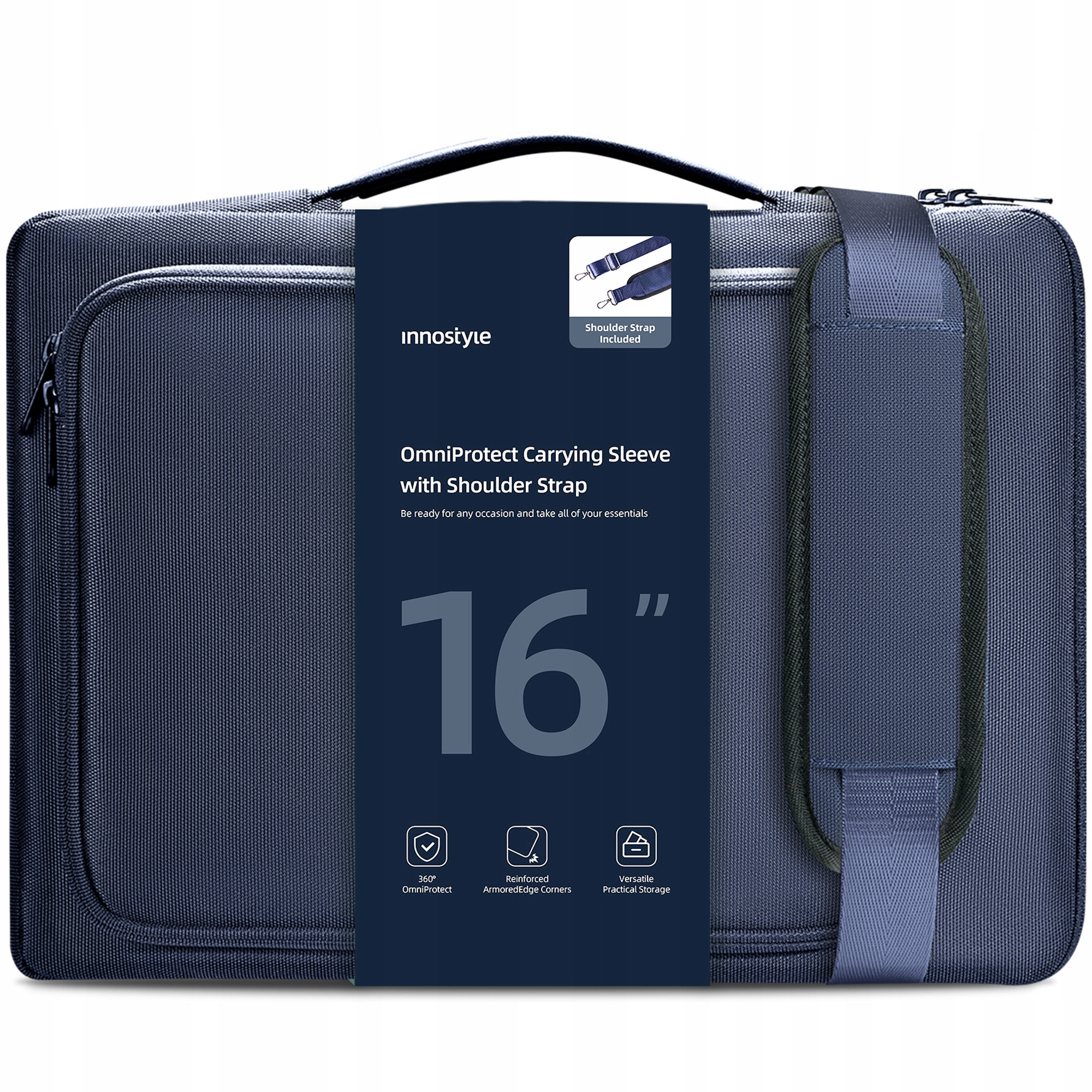 INNOSTYLE TORBA NA LAPTOPA 15 6 16 WODOODPORNA ETUI CASE OMNIPROTECT PASEK – Elegancja i funkcjonalność w jednym