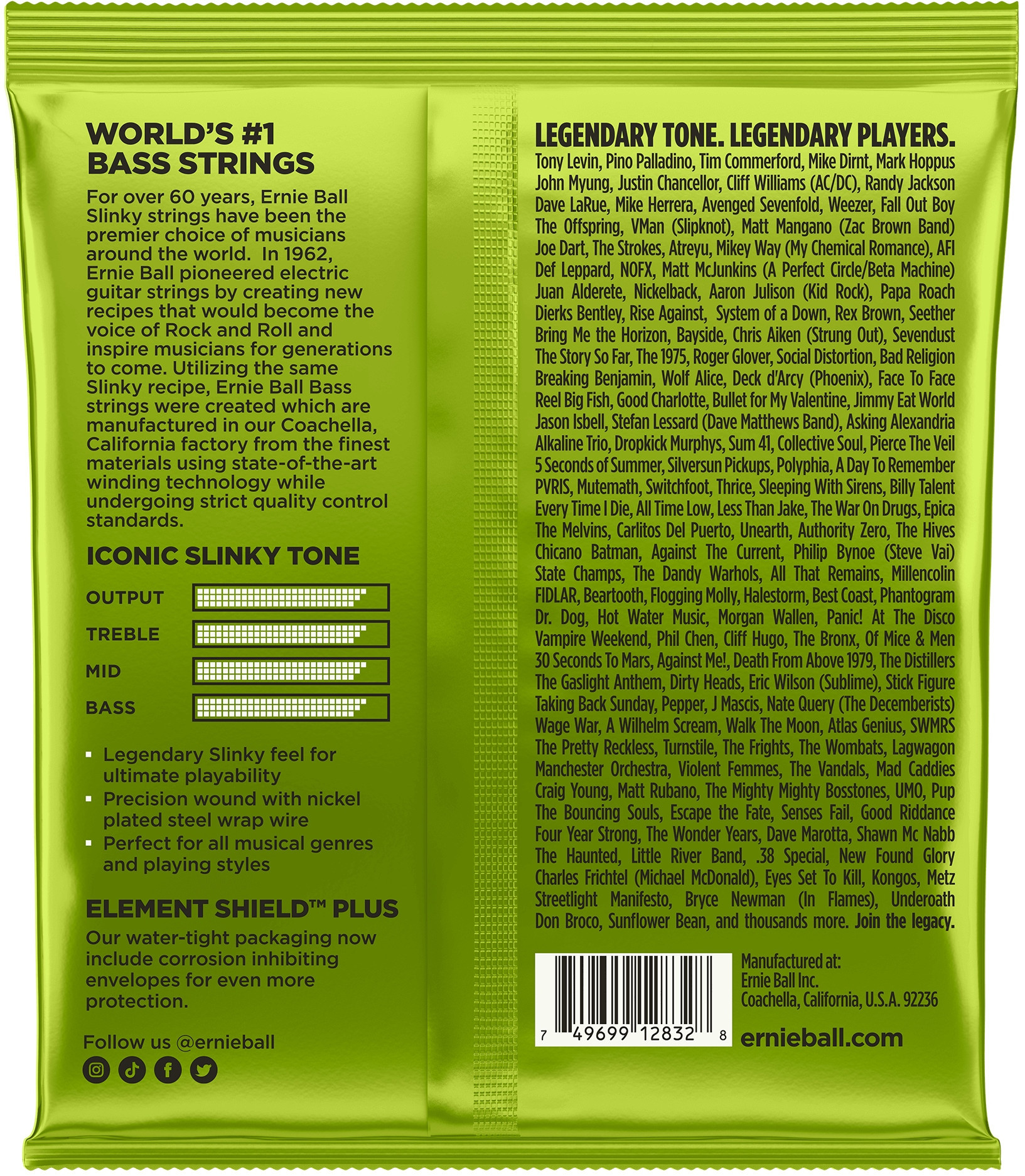 Parametry techniczne strun Ernie Ball 2832 – Co warto wiedzieć?