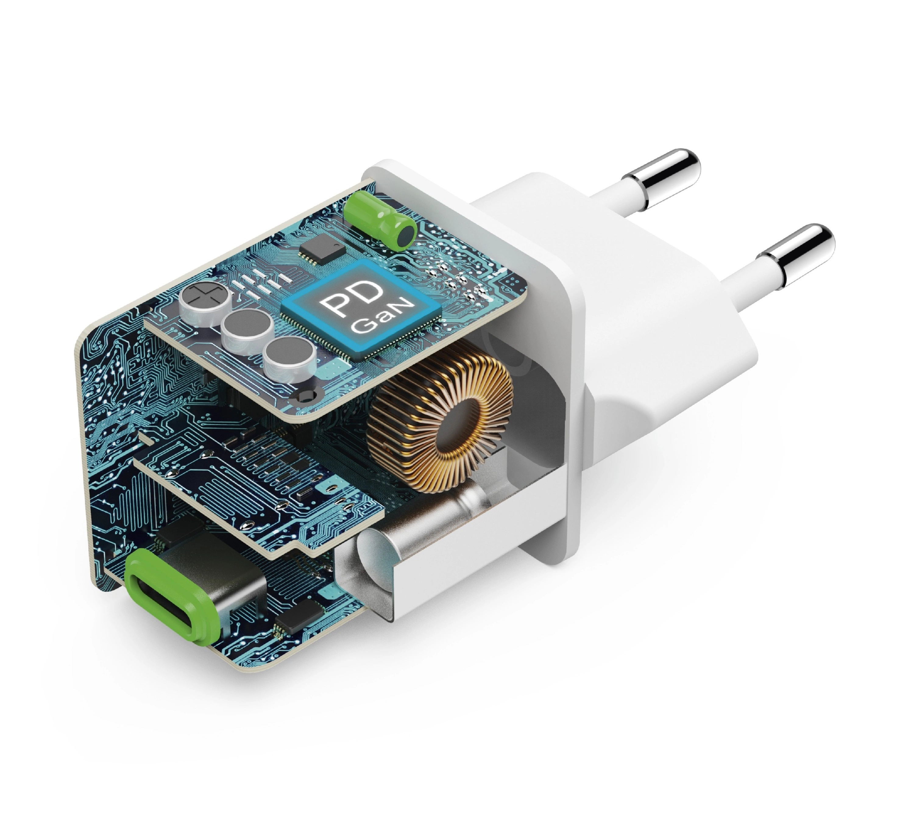 Super mała ładowarka USB-C nie blokuje innych gniazd