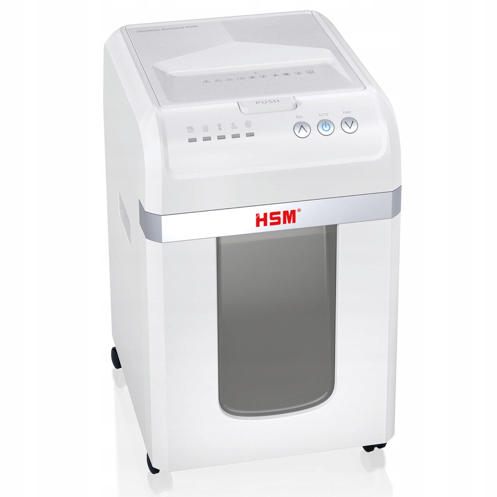 HSM Shredstar Autofeed X300 4x12mm P4 – Niezawodny rozdrabniacz do biura