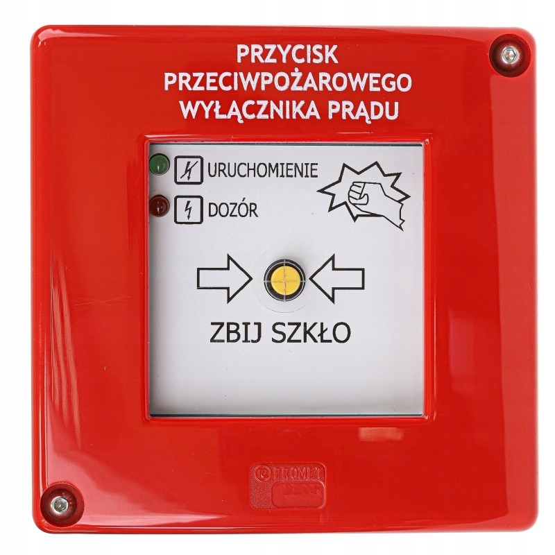 Funkcjonalność przycisku przeciwpożarowego