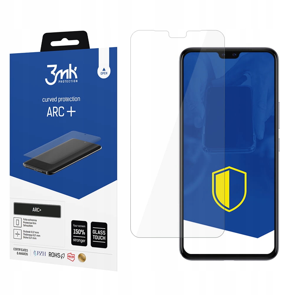 Ochrona na zaokrąglony ekran - idealne dopasowanie do V20 Pro