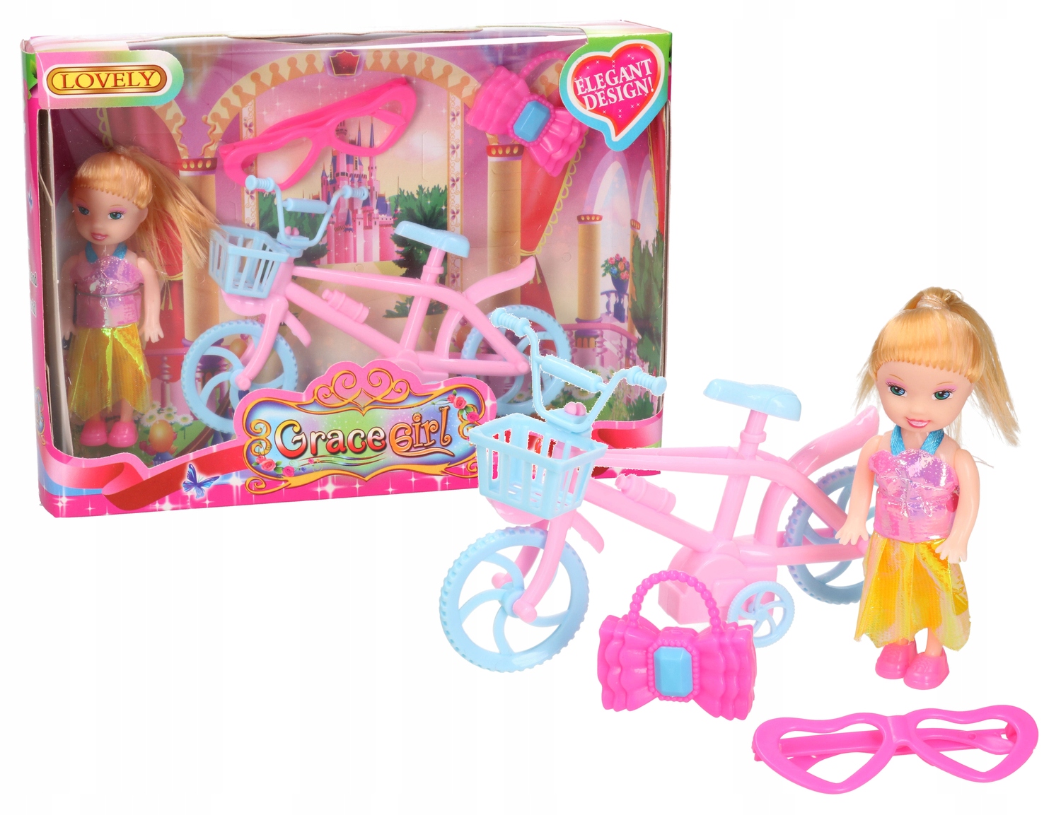 Zestaw zawiera rowerek