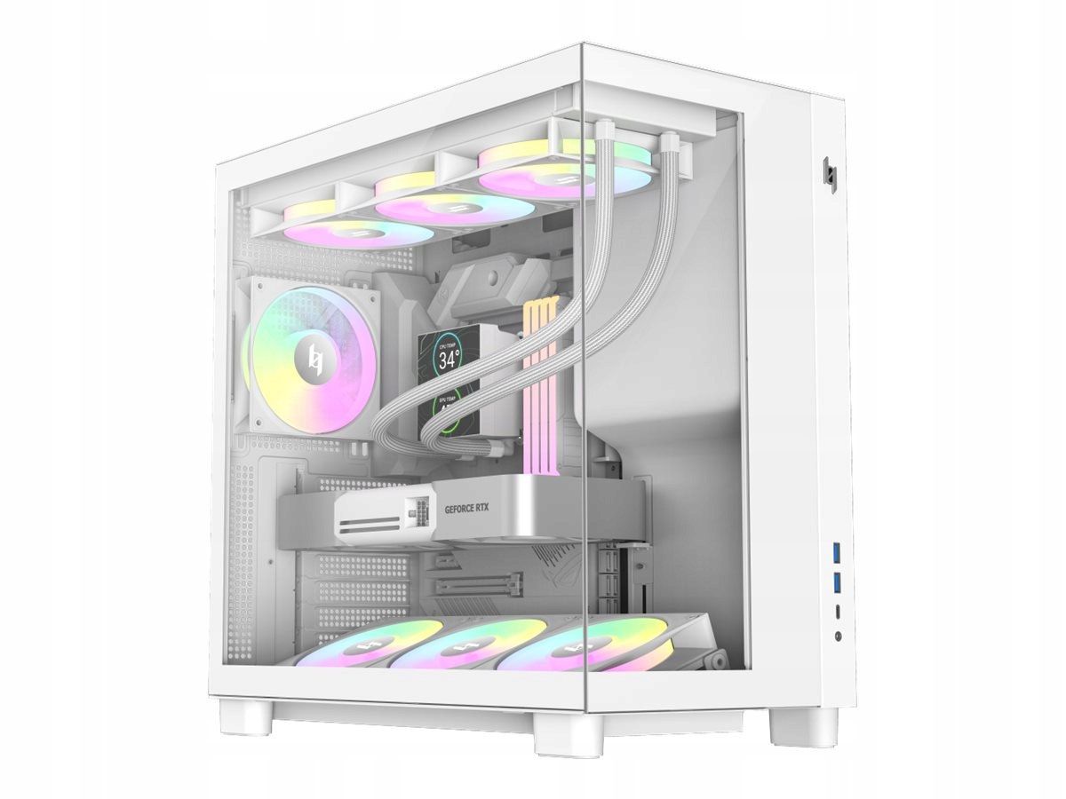 GameMax NEX C53 WH – Elegancka obudowa komputerowa w kolorze białym
