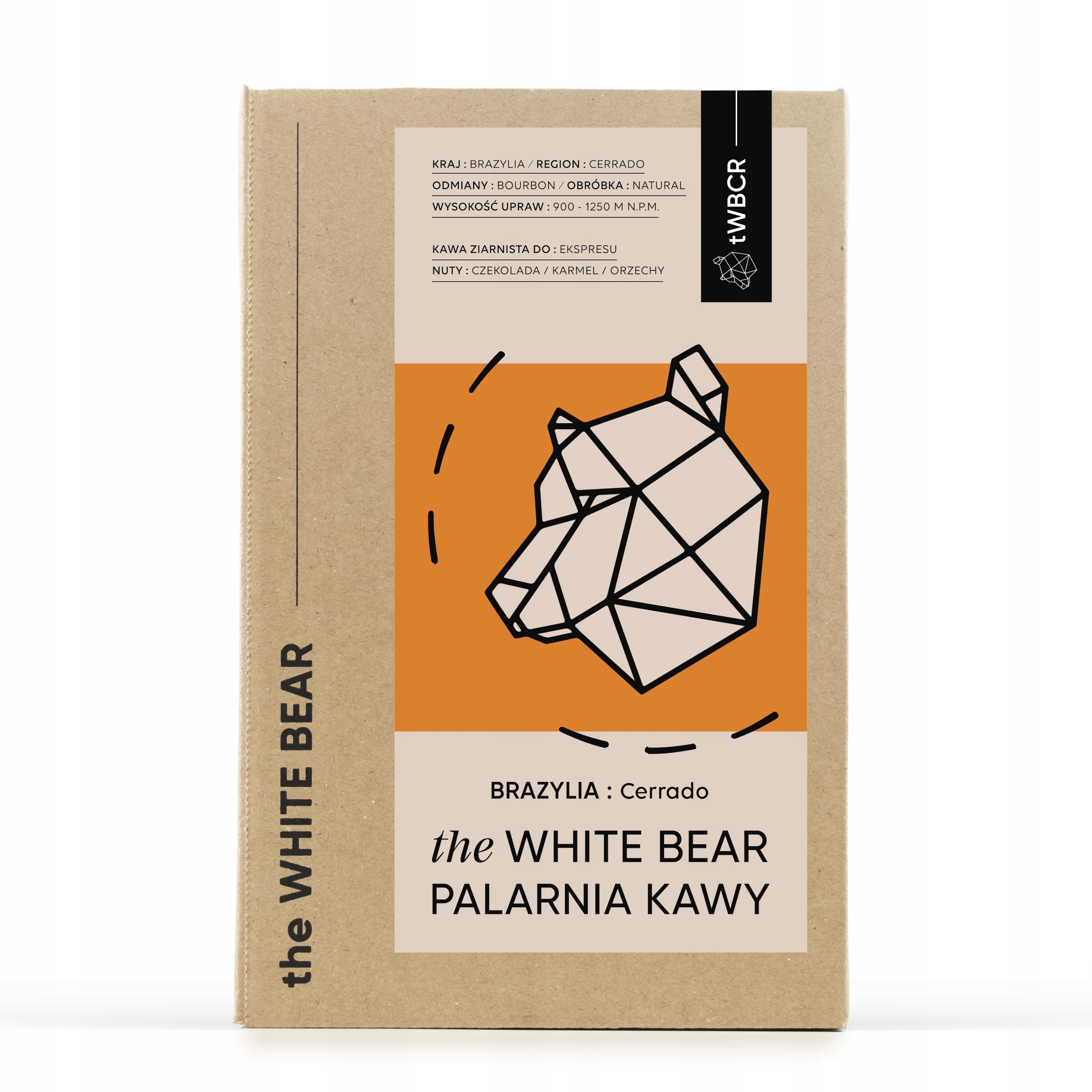 Kawa ziarnista The White Bear Brazylia Santos 1kg – Doskonały wybór dla miłośników kawy