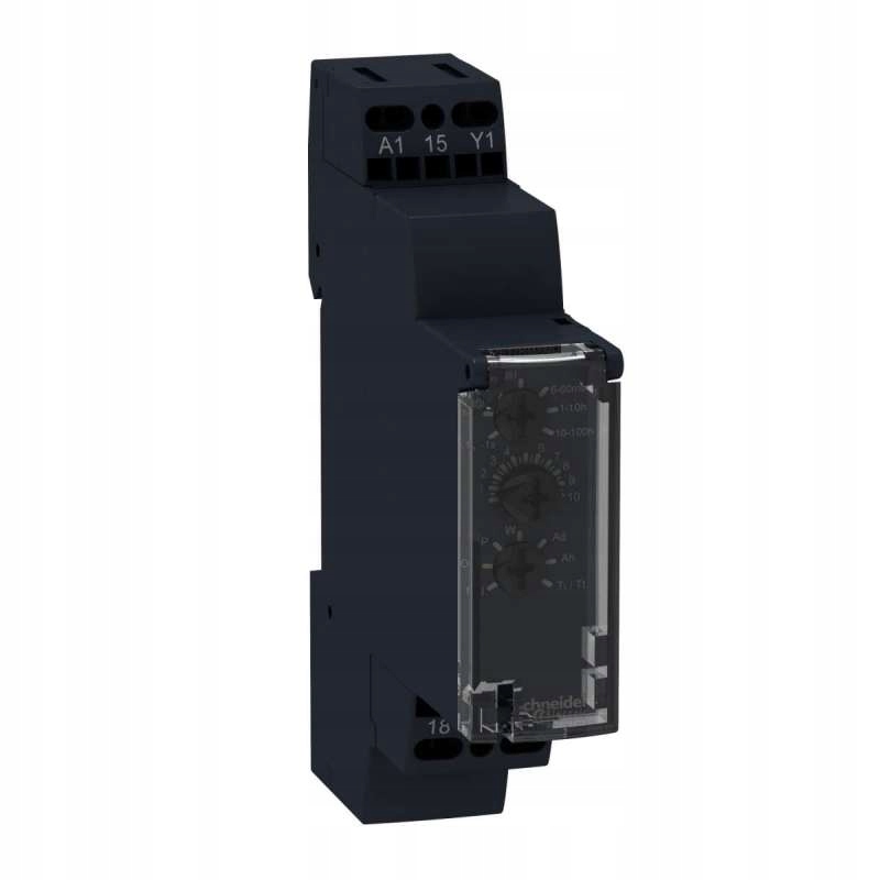 Schneider Electric Przekaźnik czasowy 1P 24-240V AC 1sek-100h RE17RCMU – Niezawodne rozwiązanie do automatyki