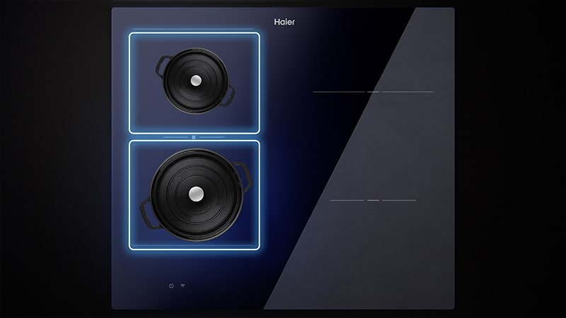 Funkcja Bridge – Większa przestrzeń do gotowania