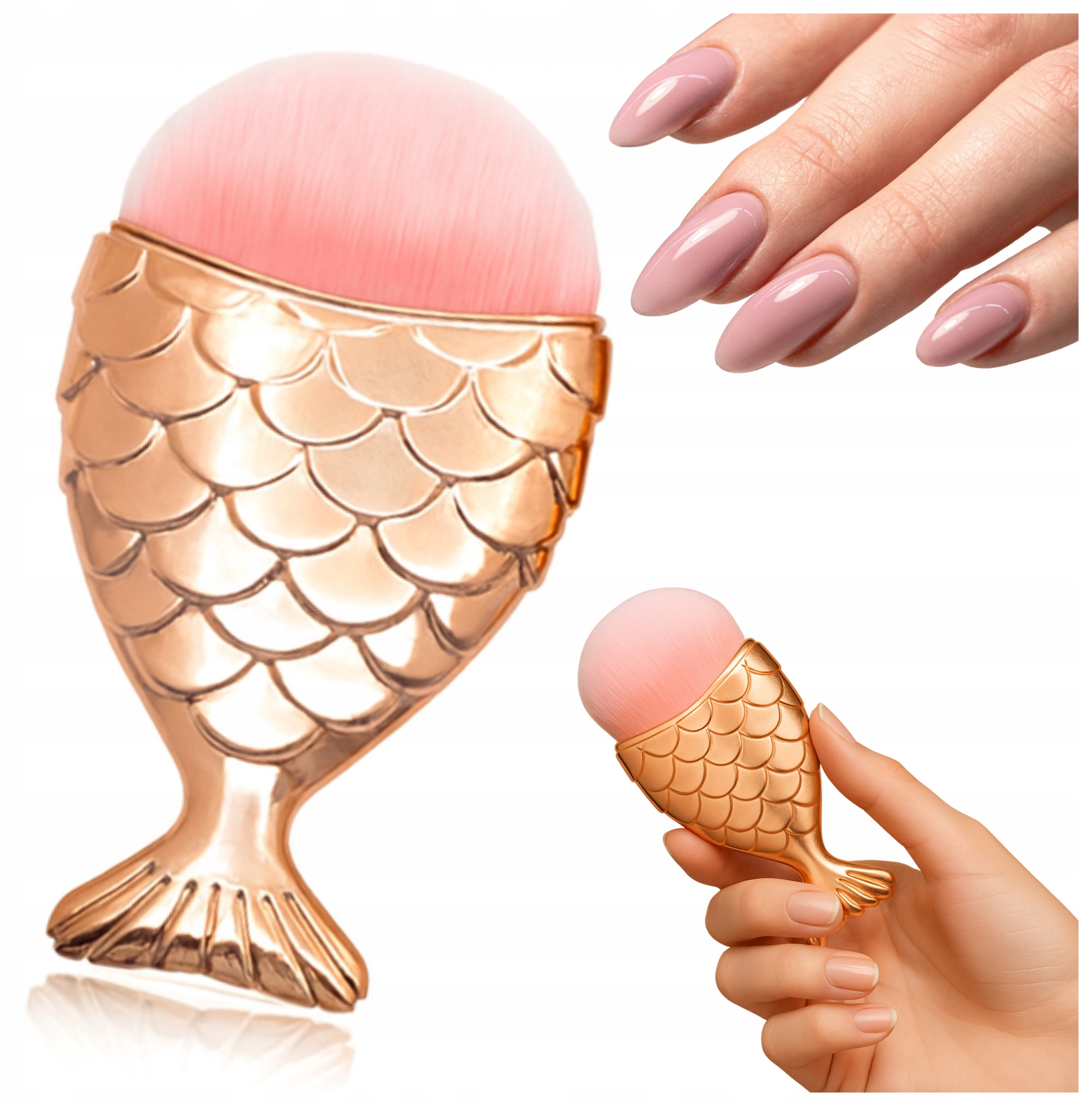 Pędzel rybka do odpylania DA417 – Idealne akcesorium do manicure i pedicure