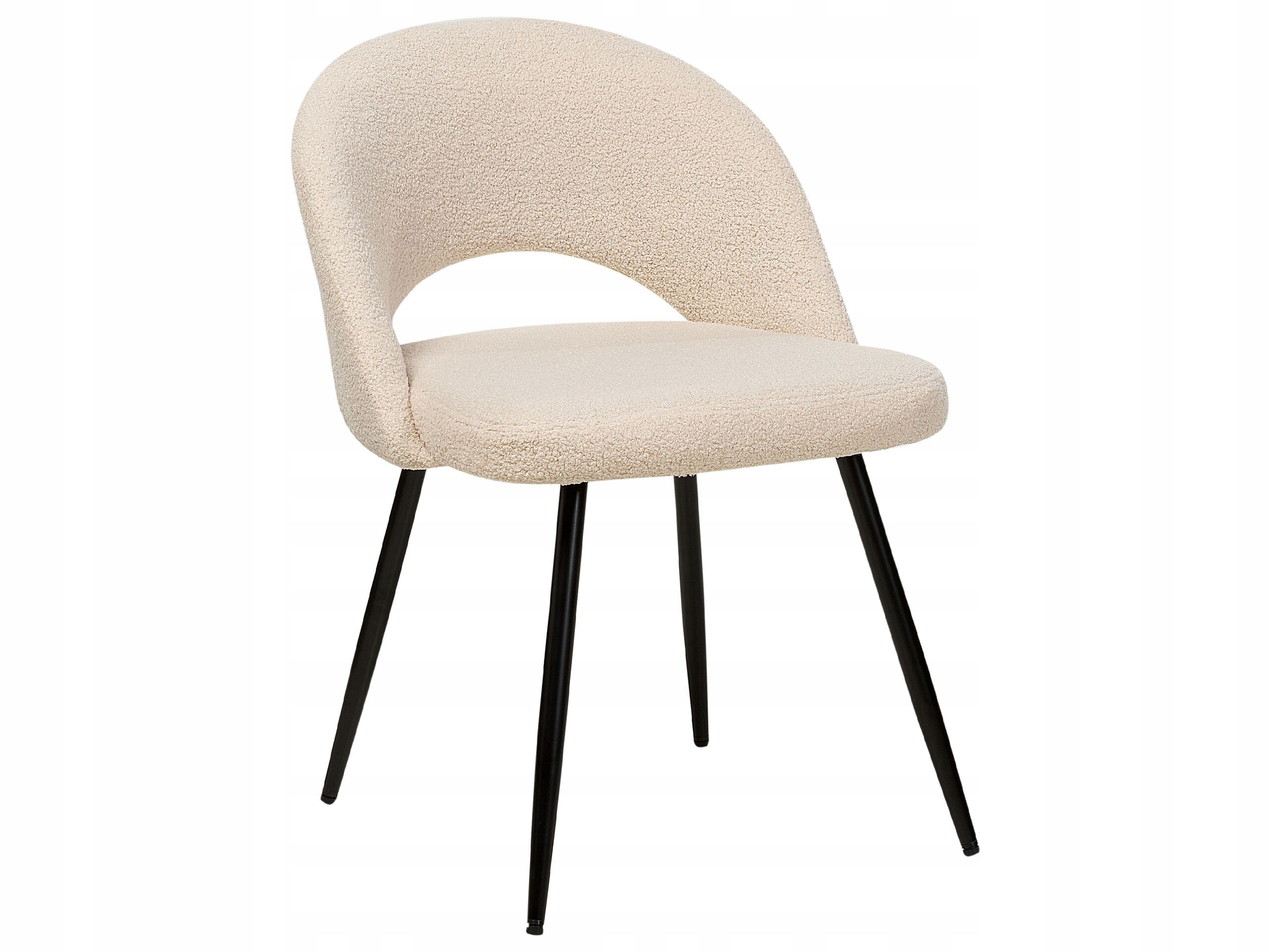 Stylowe krzesła tapicerowane w kolorze beżowym