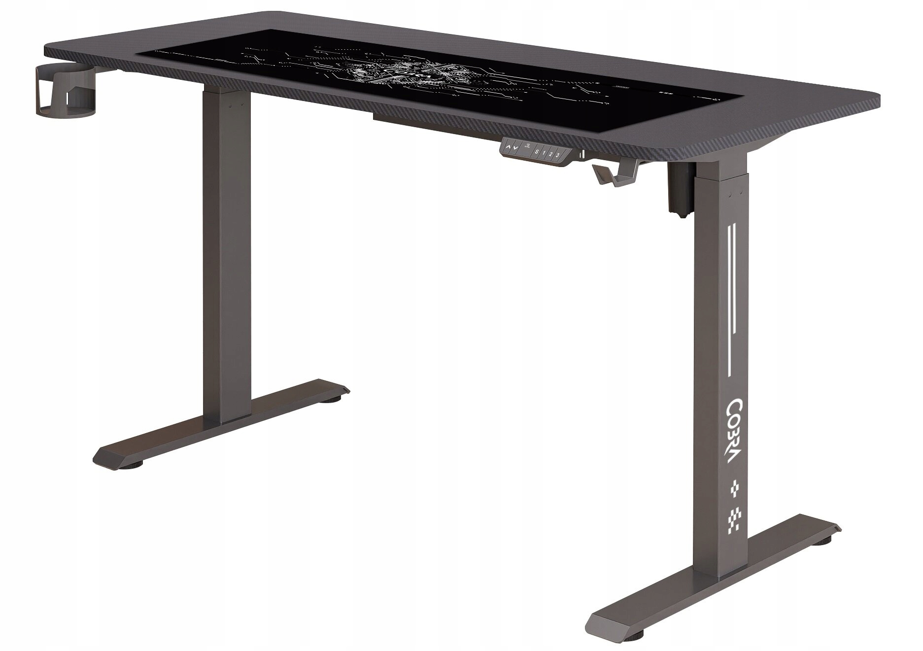 Biurko Electra CRF16ELBK BLACK – Nowoczesne rozwiązanie do Twojego biura