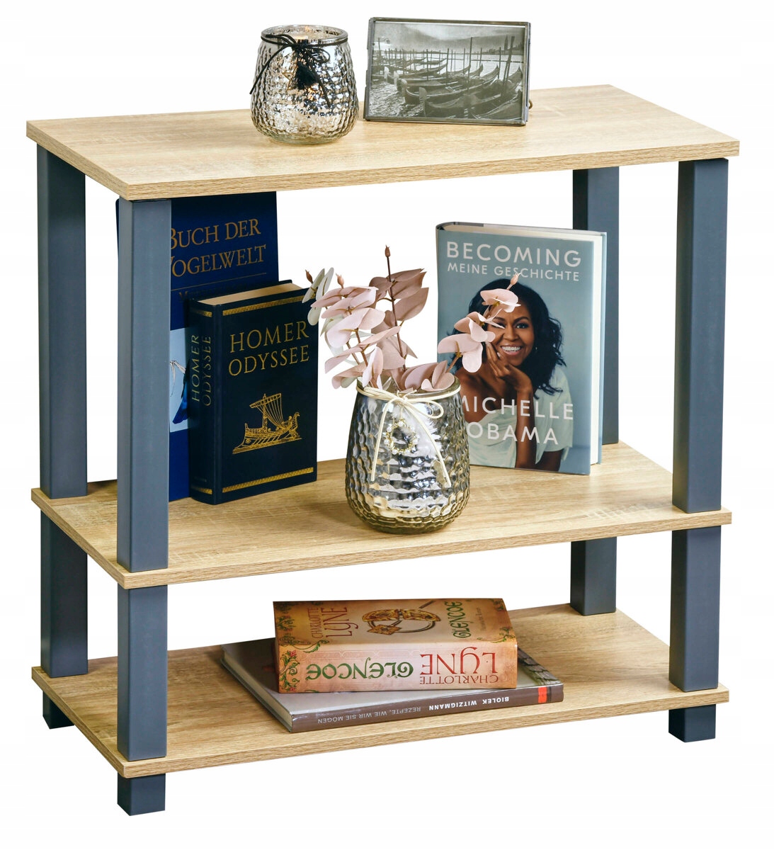 Kesper Regał do przechowywania, 3 półki, 60 x 58,5 cm – Idealne rozwiązanie do Twojego domu