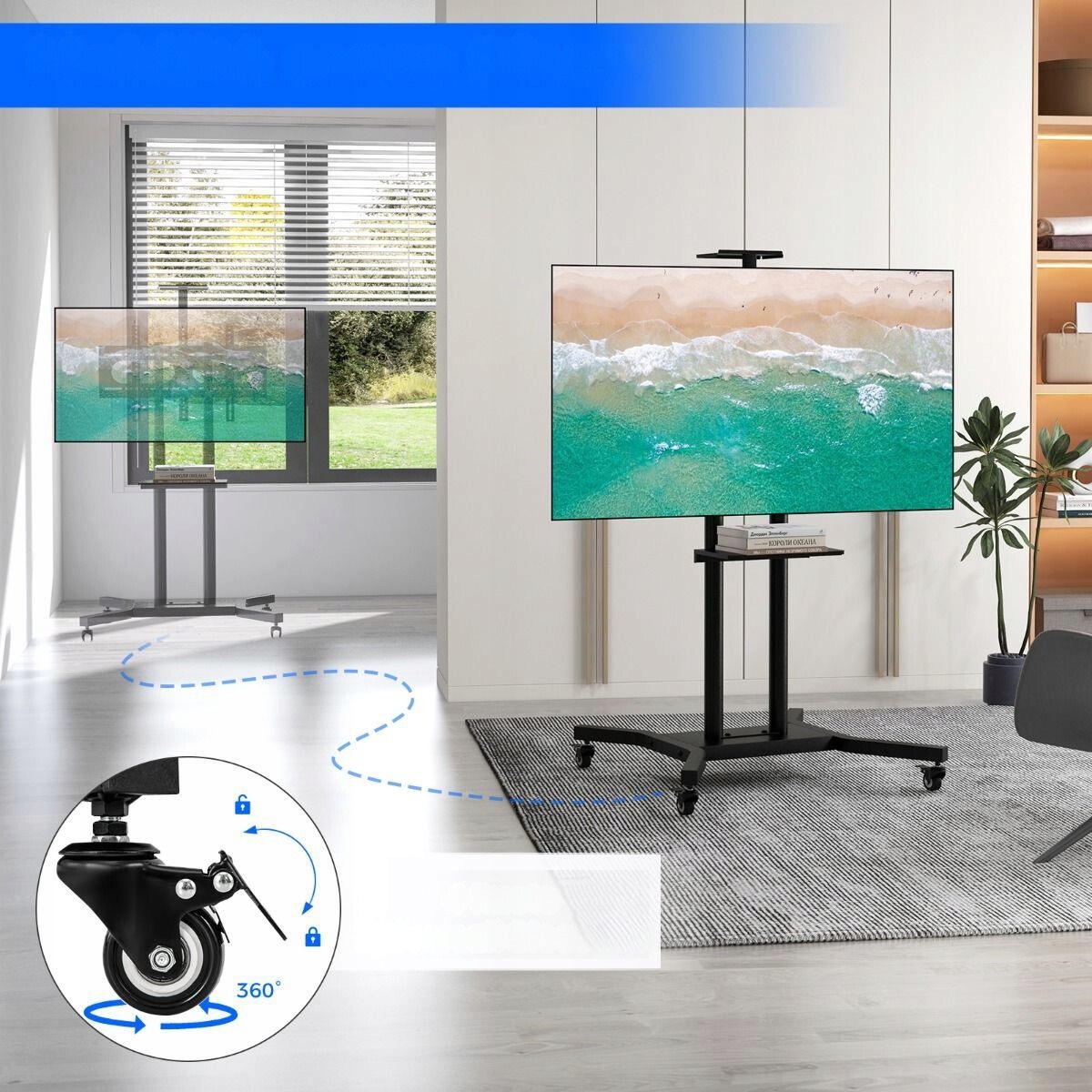 Funkcjonalność i mobilność – Przemieszczaj swój telewizor z łatwością