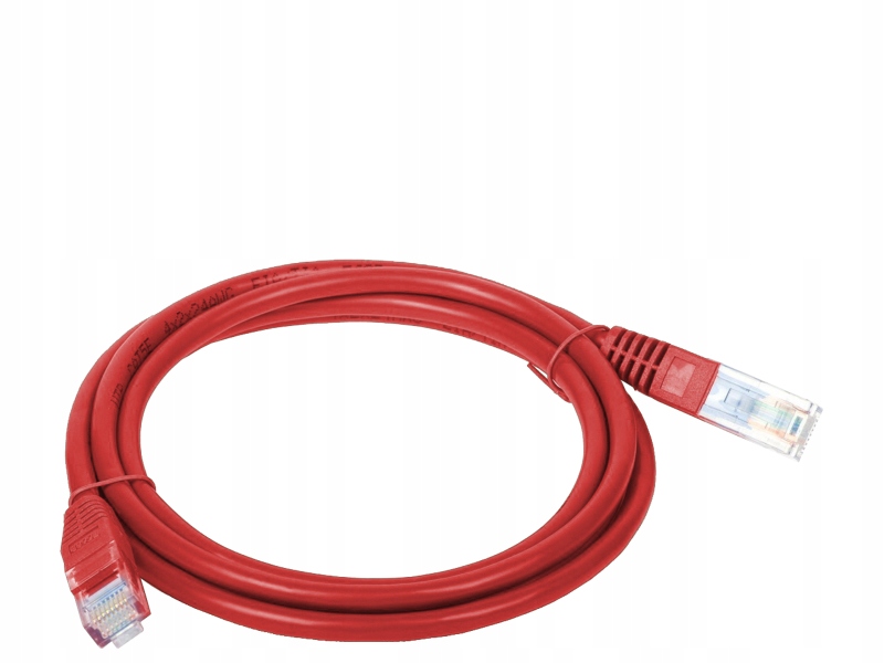 Patchcord UTP kat 5e 1.0m czerwony - KKU5CZE1 – Idealne połączenie dla Twojej sieci