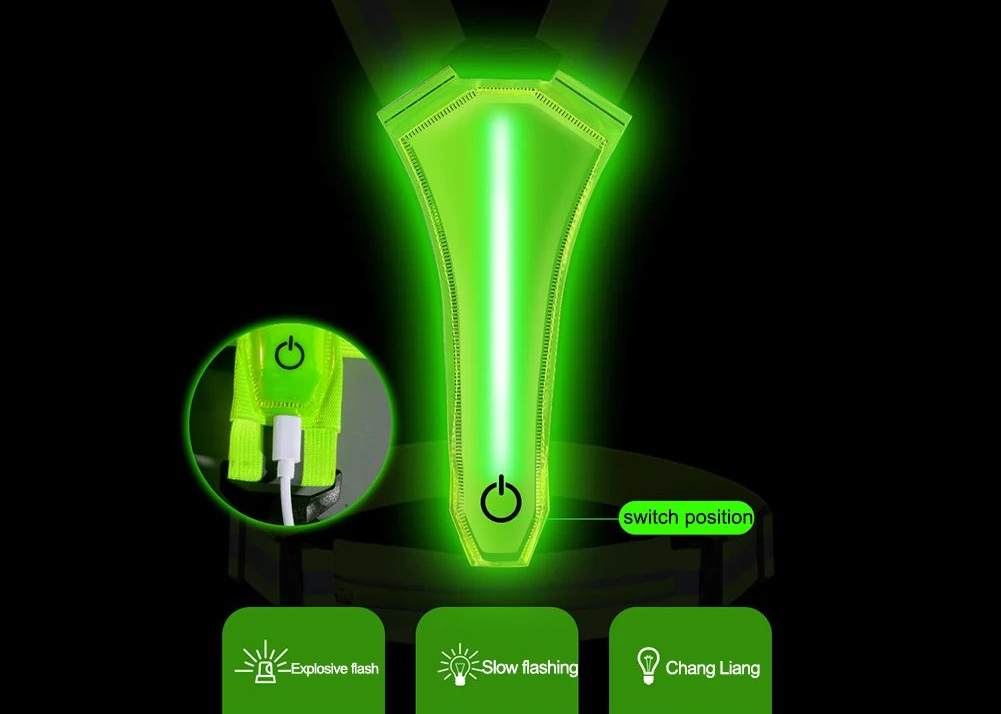 Tryby migania LED z ładowaniem USB