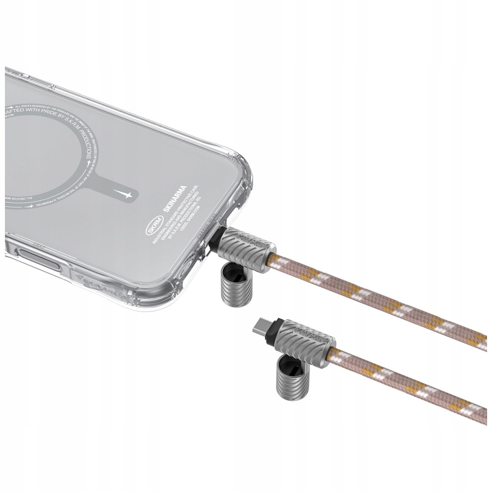 Wbudowany przewód USB-C do USB-C – Ładowanie i transfer danych