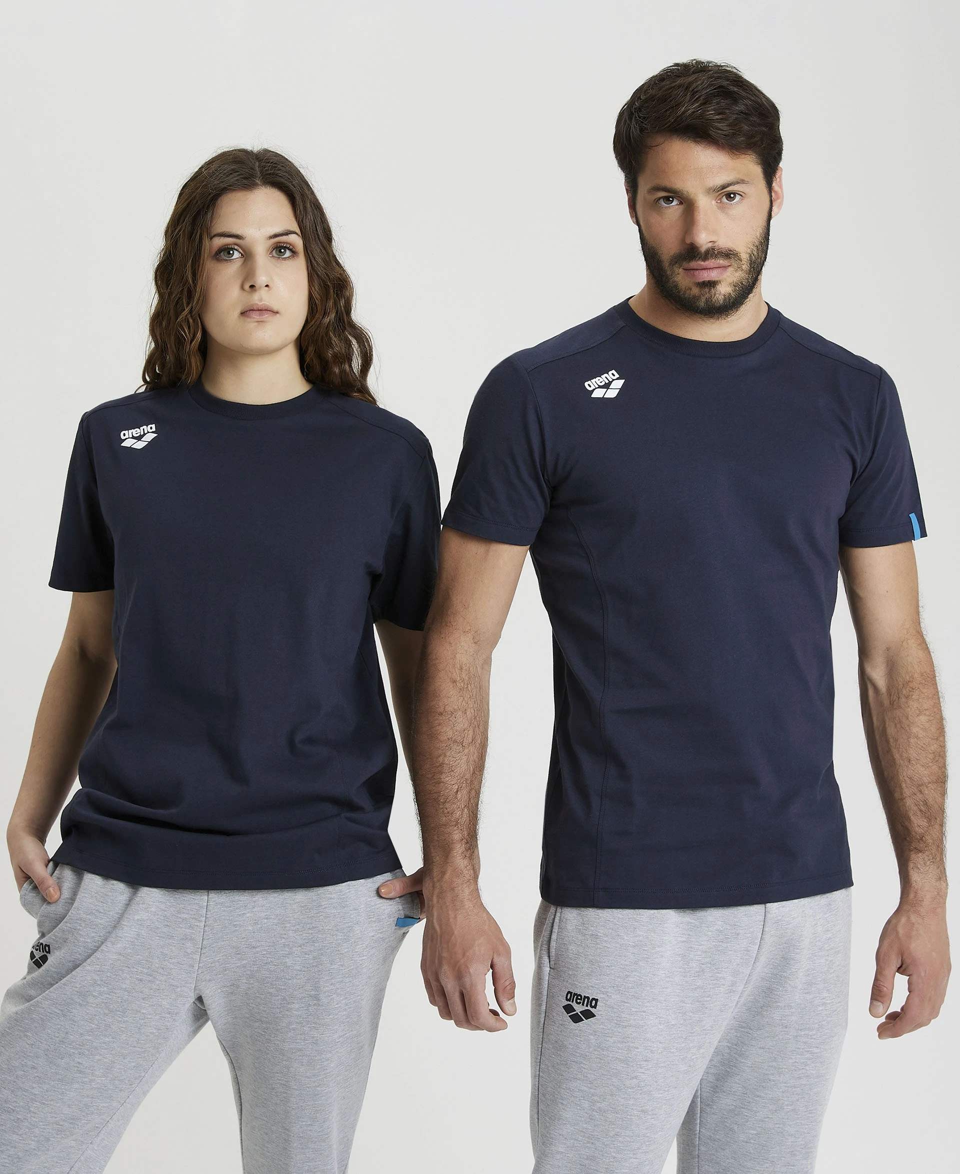 ARENA KOSZULKA TEAM T-SHIRT PANEL NAVY 004899/700 S – Komfort i styl w każdym ruchu