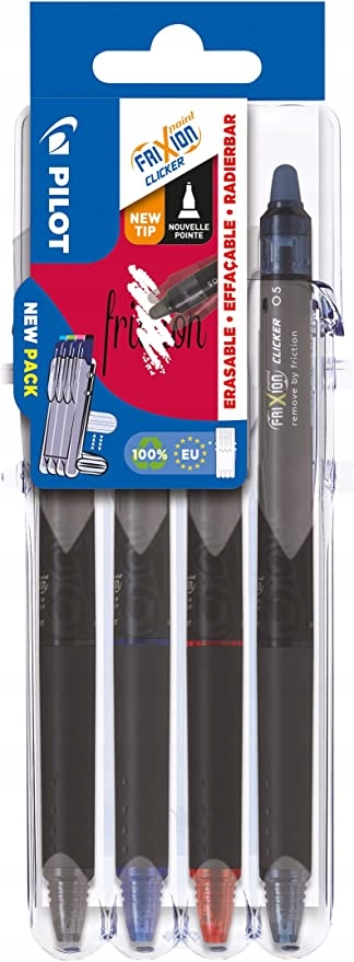 Pilot Frixion Point Clicker Pens Set2Go 0,5 Basic – Innowacyjne pisanie bez śladów