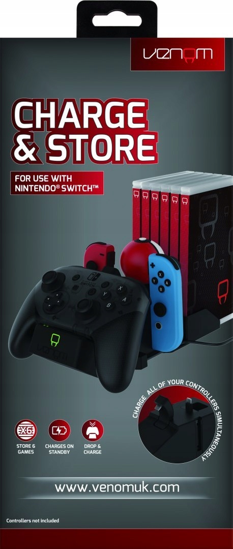 Miejsce na 6 pudełek z grami – Przechowuj swoje ulubione tytuły