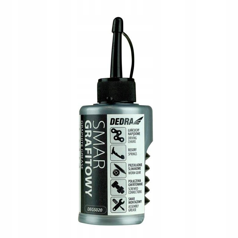 Smar grafitowy DEDRA DEGS020 60 ml – Idealny do łańcuchów i przekładni