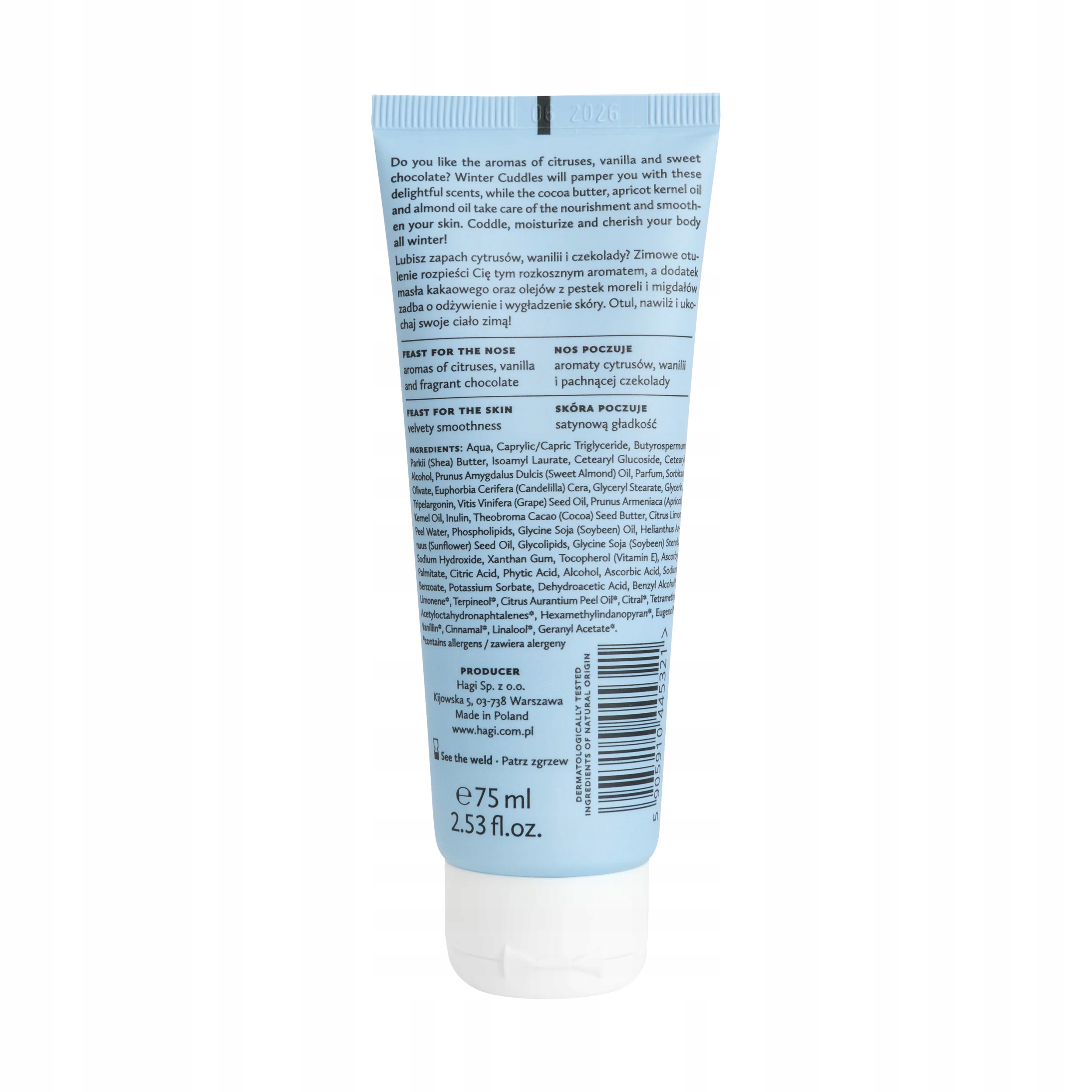 Aromatyczna mieszanka cytrusów, wanilii i czekolady