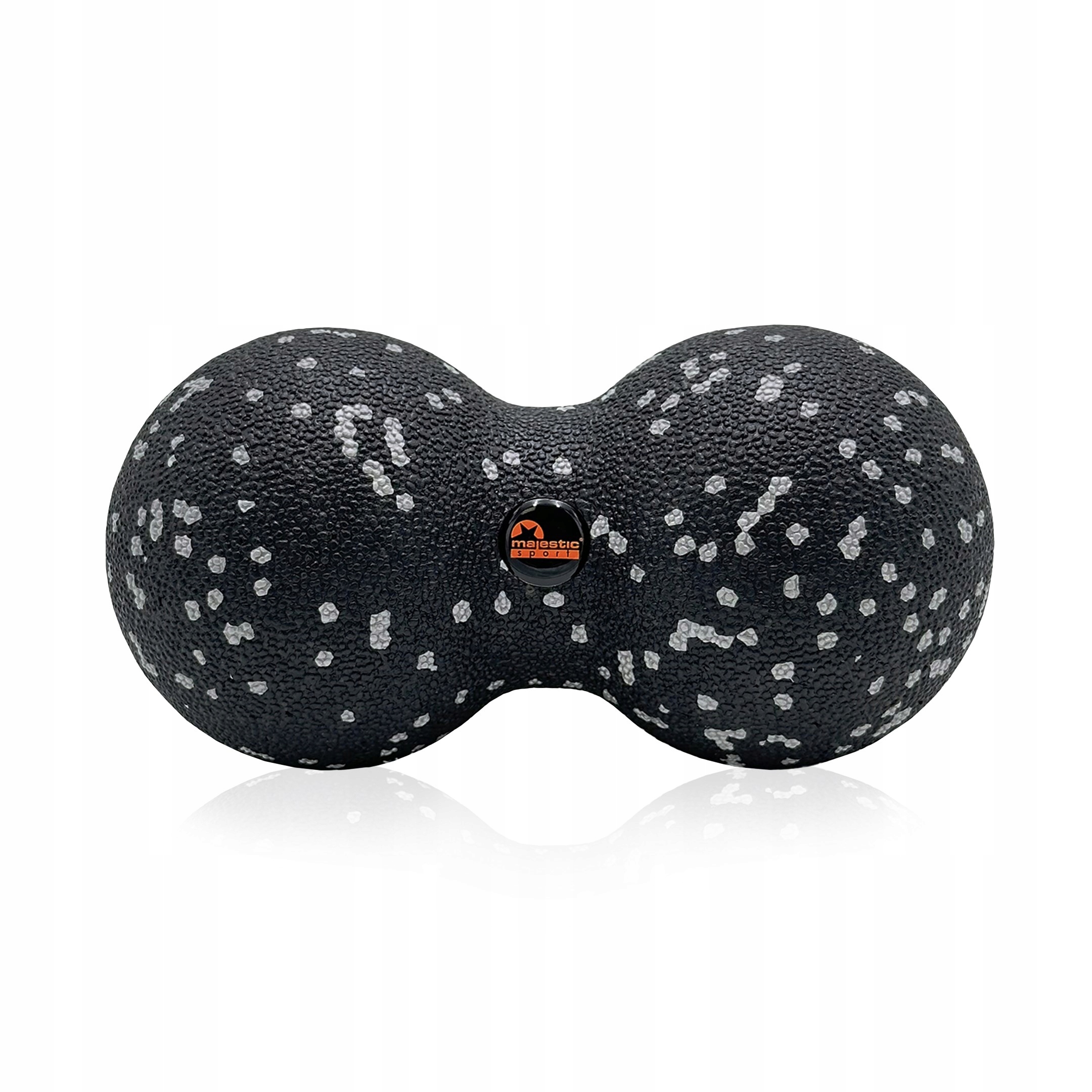 Piłka do masażu Majestic Sport TENSO DUO 16x8 cm czarno-szara – Twoje wsparcie w regeneracji