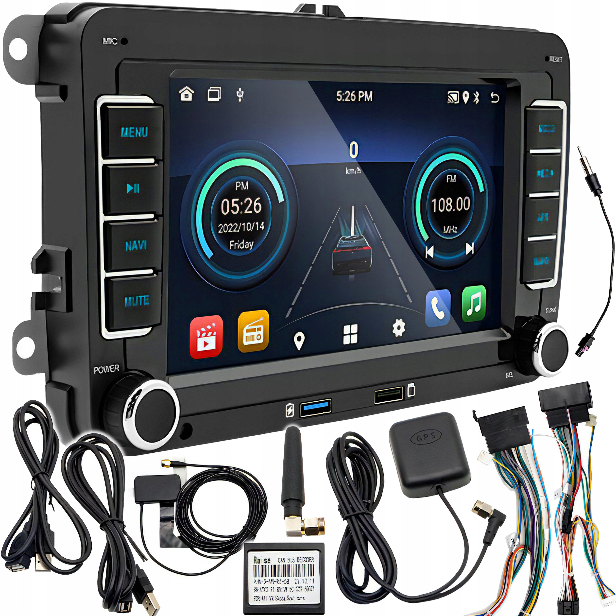 Radio Nawigacja Android 13 CarPlay – Nowoczesne multimedia w Twoim samochodzie