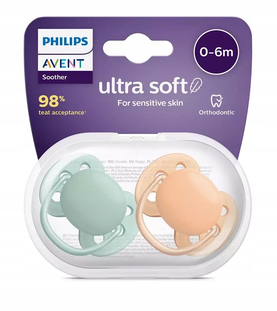 Avent AVENT SCF091/03 – Smoczek Soft 0-6M dla wrażliwej skóry dziecka