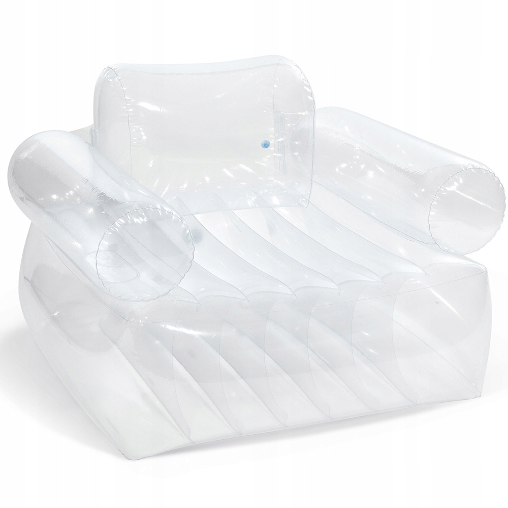 Fotel dmuchany INTEX 66502 – Przezroczysta elegancja w Twoim wnętrzu