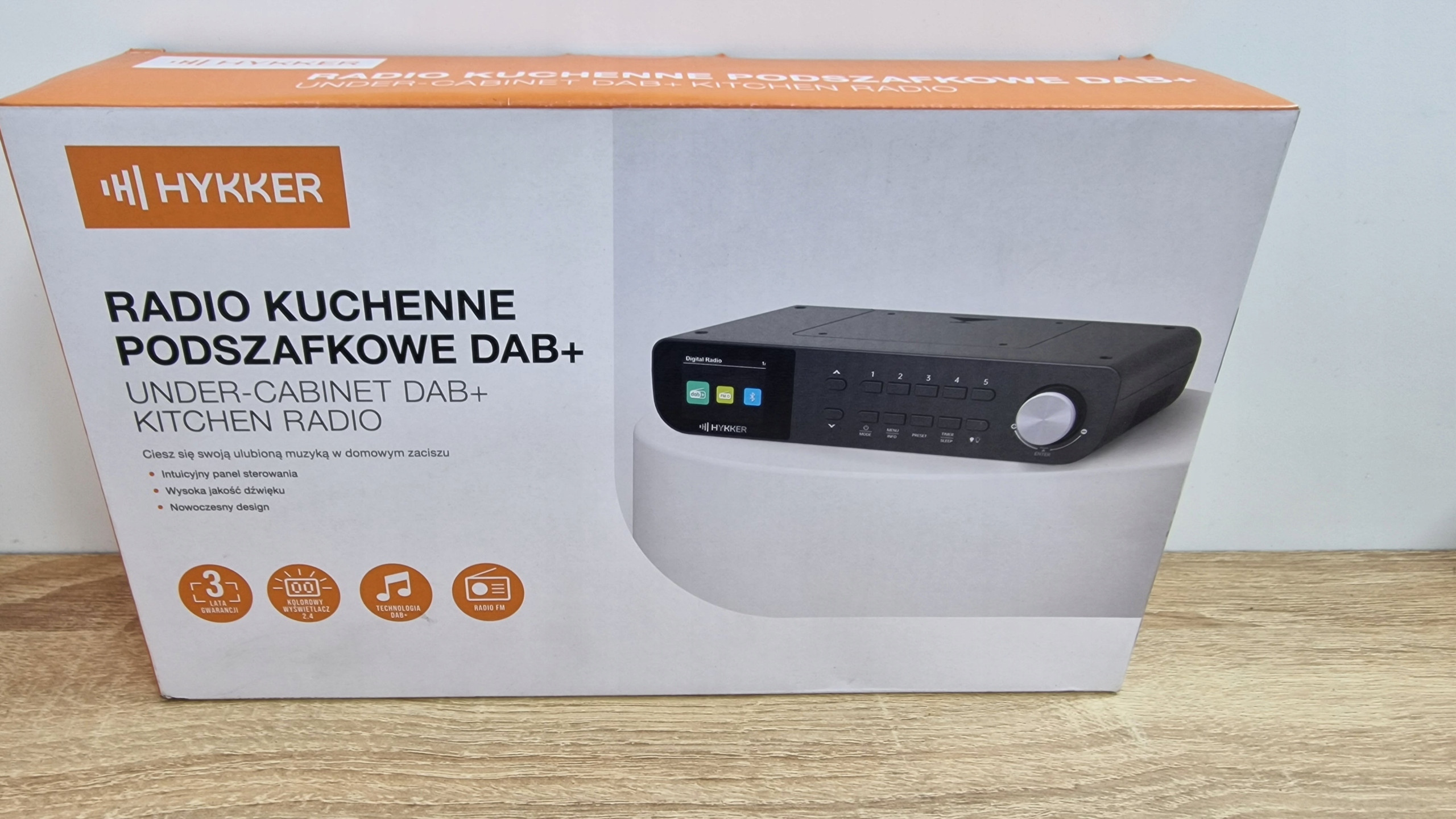 Radio TelForceOne Radio kuchenne podszafkowe Bluetooth DAB+ – Nowoczesne brzmienie w Twojej kuchni