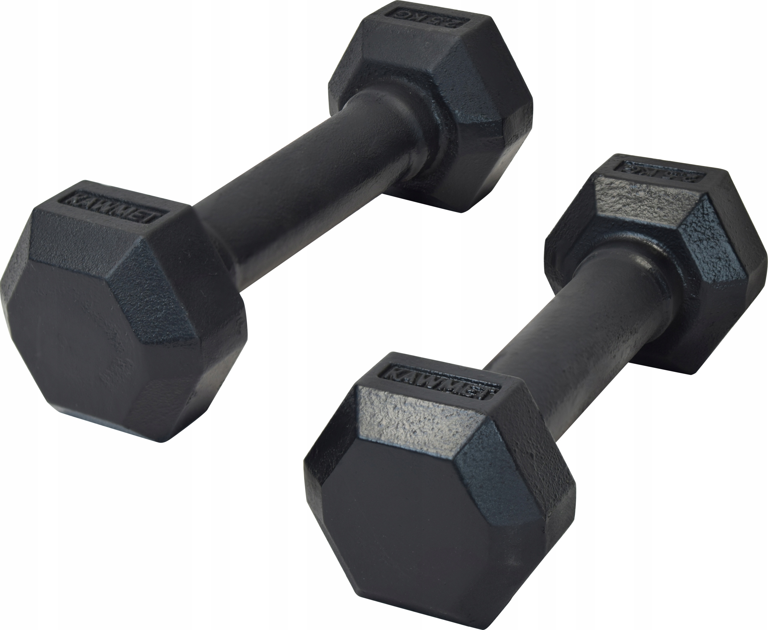 Hantle żeliwne HEX 2 x 2,5 kg – Idealny sprzęt do treningu siłowego