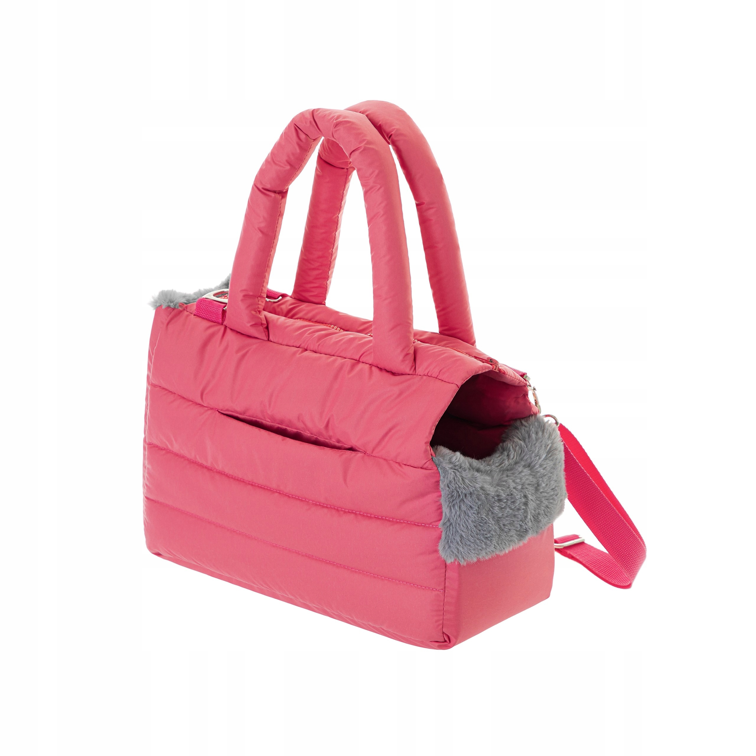Torba Fluffy Ride Malinowy – Stylowy transporter dla Twojego pupila