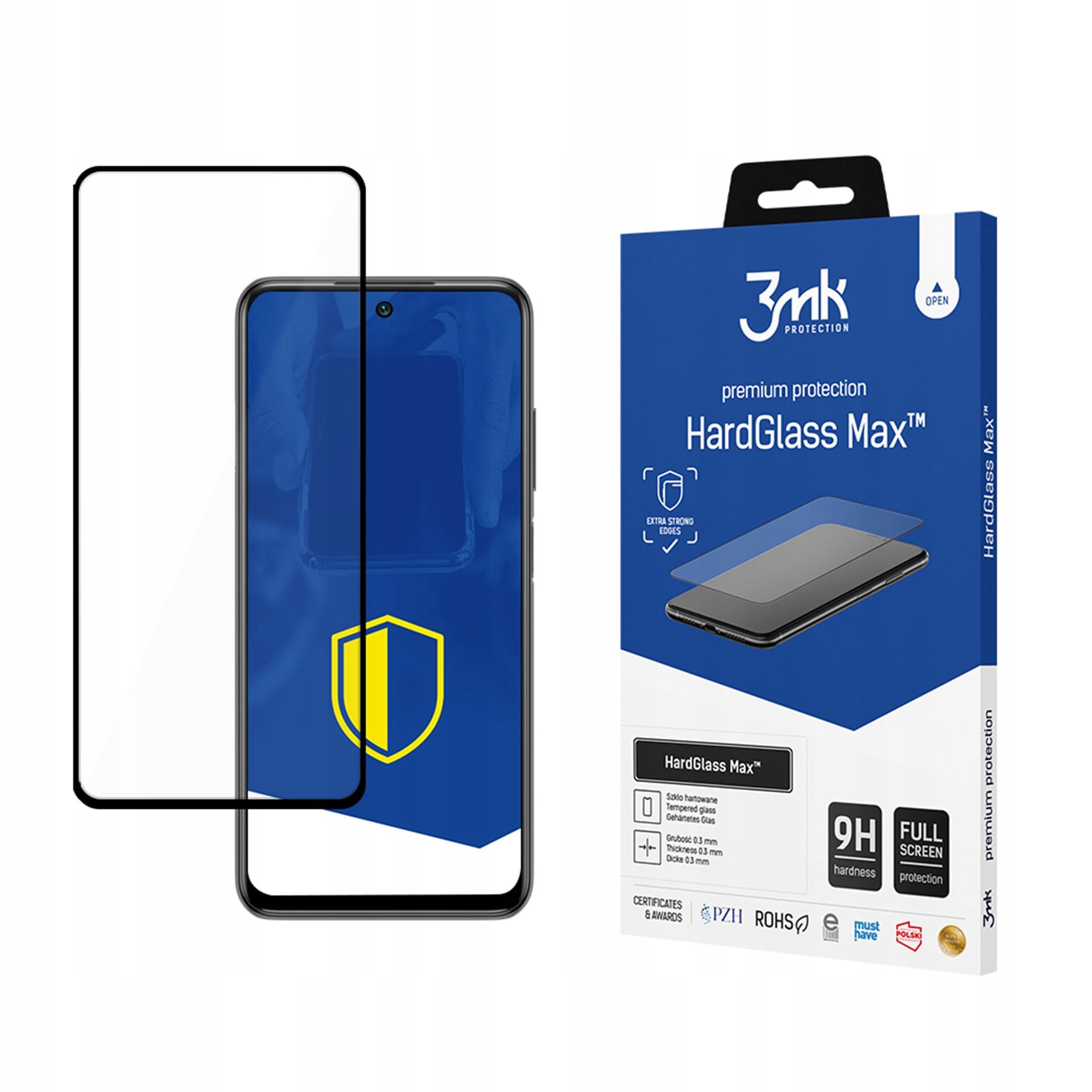 Xiaomi Redmi Note 10/10s 4G - 3mk HardGlass Max Black – Maksymalna ochrona dla Twojego smartfona