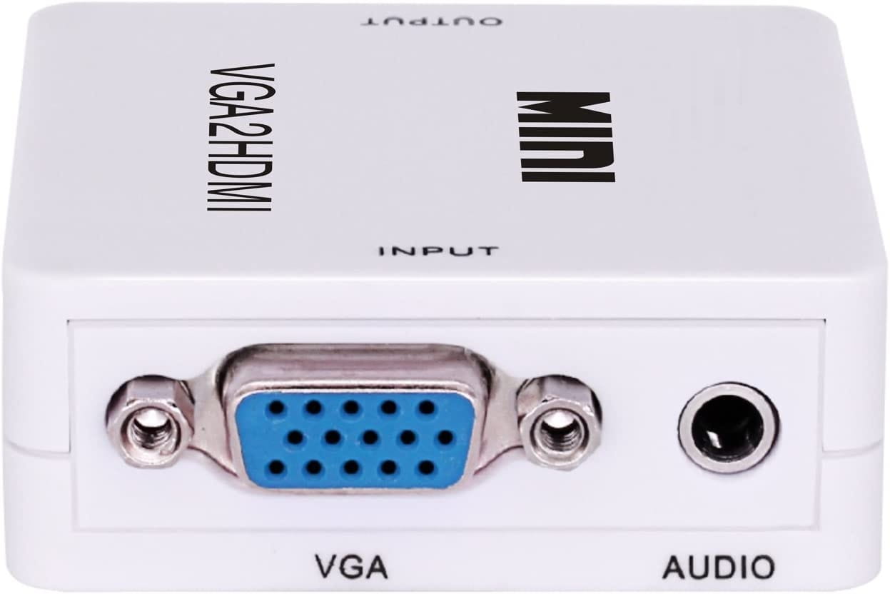 Wejścia i wyjścia – VGA + audio do HDMI
