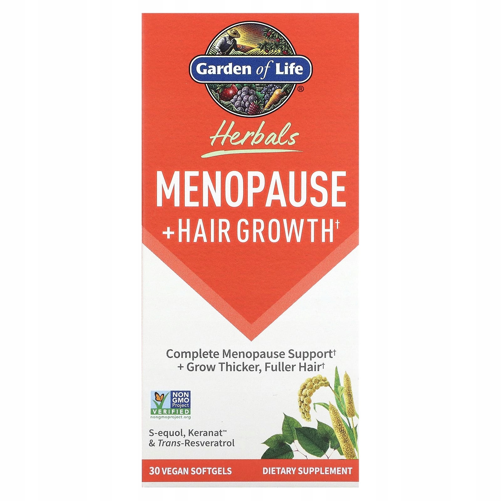 GARDEN OF LIFE Menopause + Hair Growth – Wsparcie dla kobiet w okresie menopauzy