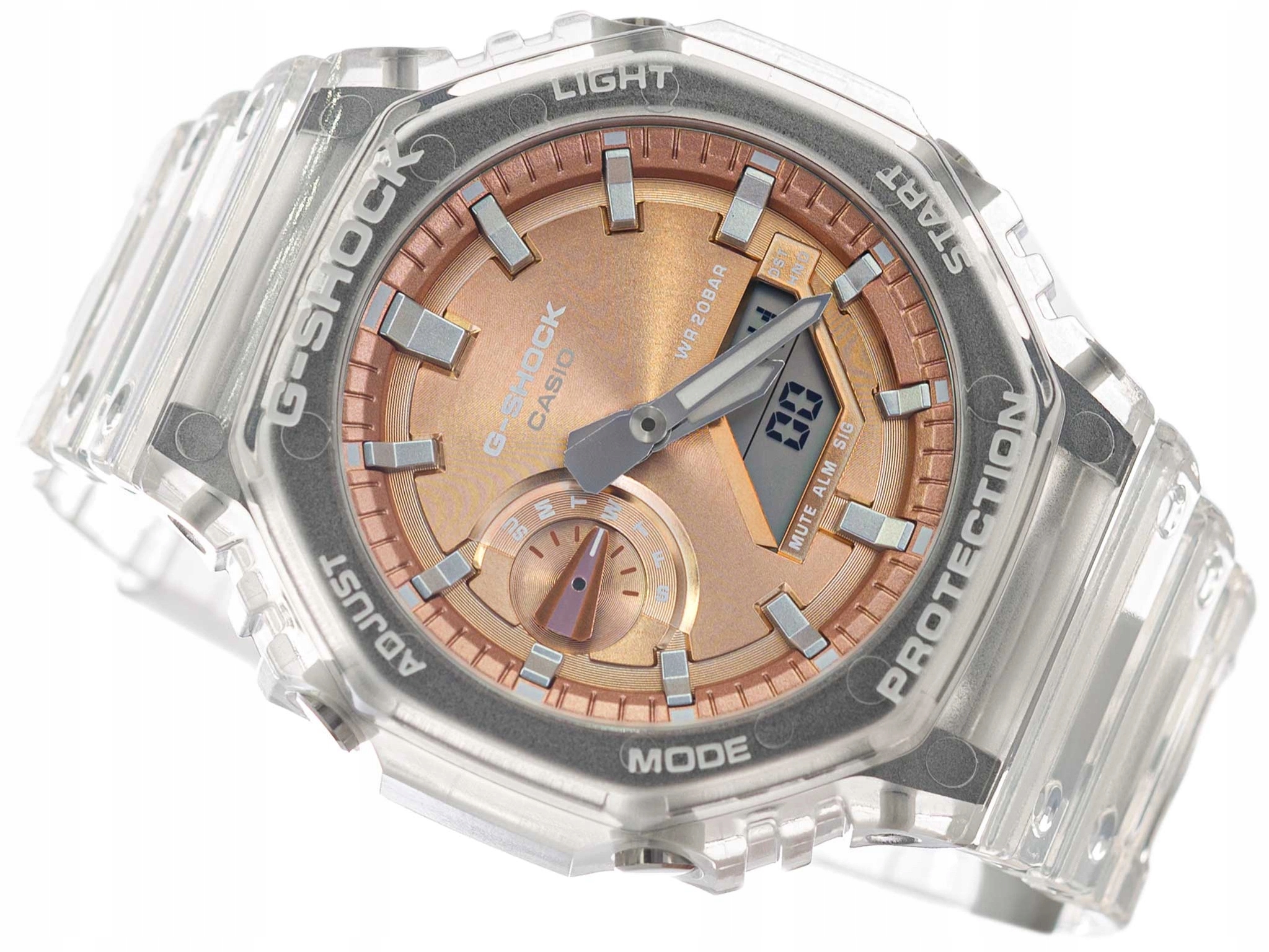 Kolorystyka i styl – Transparentny wygląd z pomarańczowym akcentem