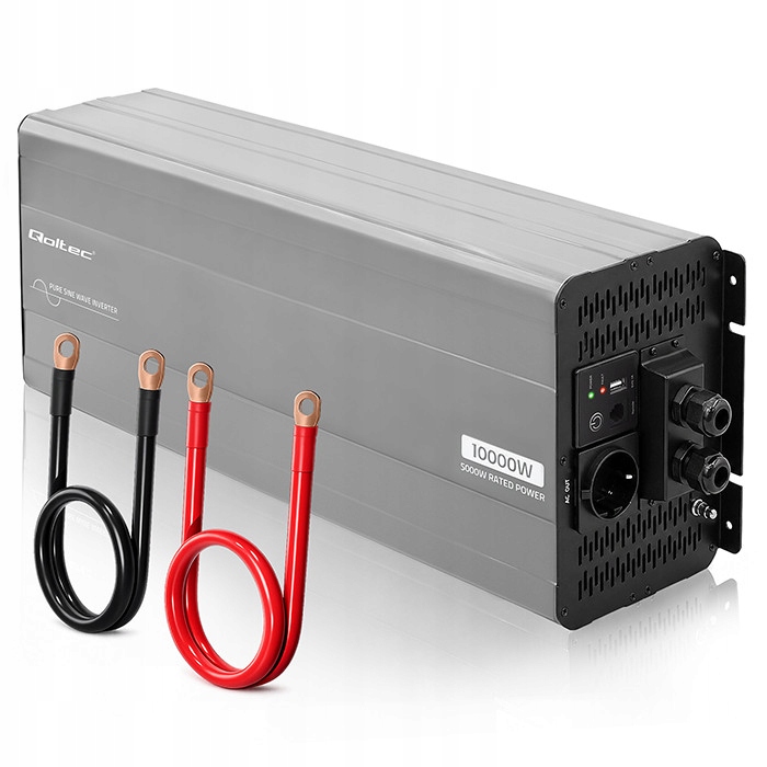 Qoltec Pure Sine Wave | 24V na 230V | 5000/10000W – Wydajne zasilanie dla Twoich urządzeń