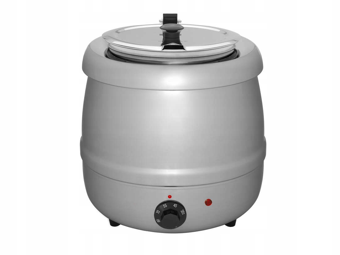 Kociołek elektryczny 8,5 l do zup ze stali nierdzewnej PRESTONA – Idealne rozwiązanie dla gastronomii