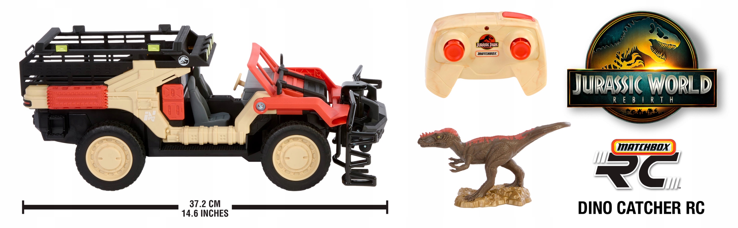 MB POJAZD R/C JURASSIC DINO CATCHER JGK33 WB2 – Ekscytująca zabawa w świecie dinozaurów