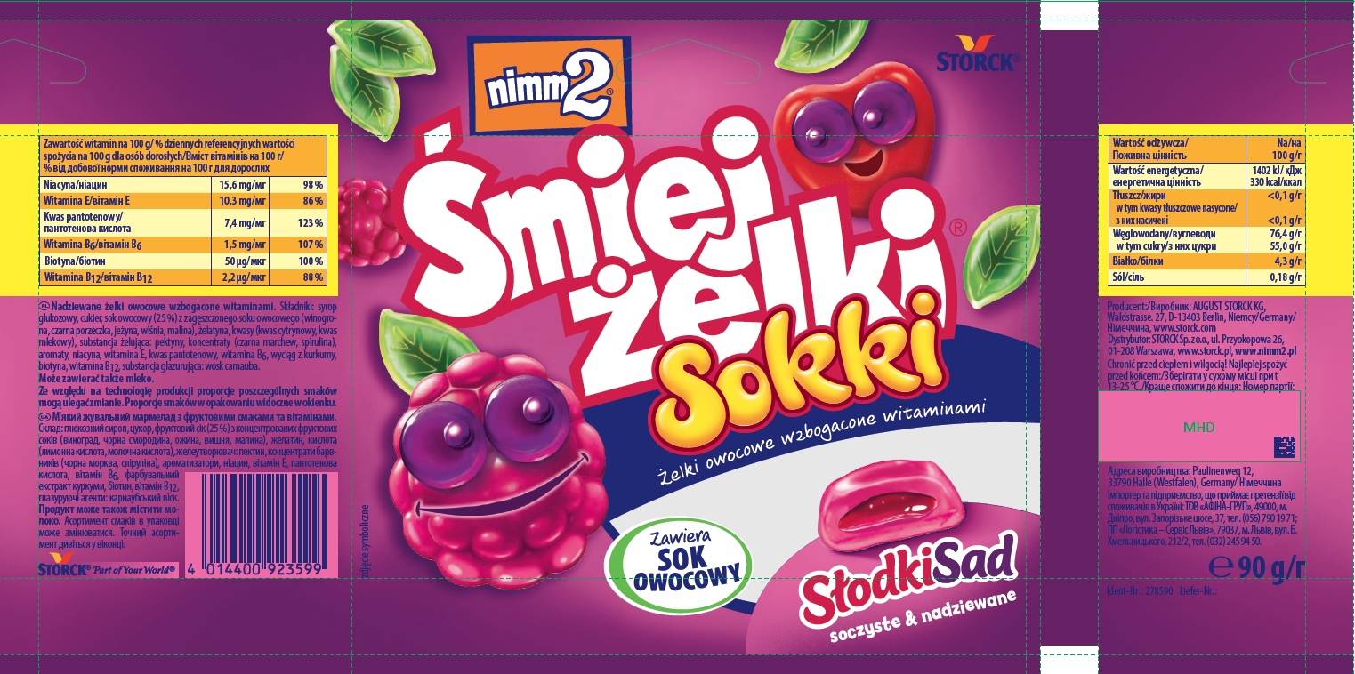 Składniki i wartości odżywcze Śmiejżelków