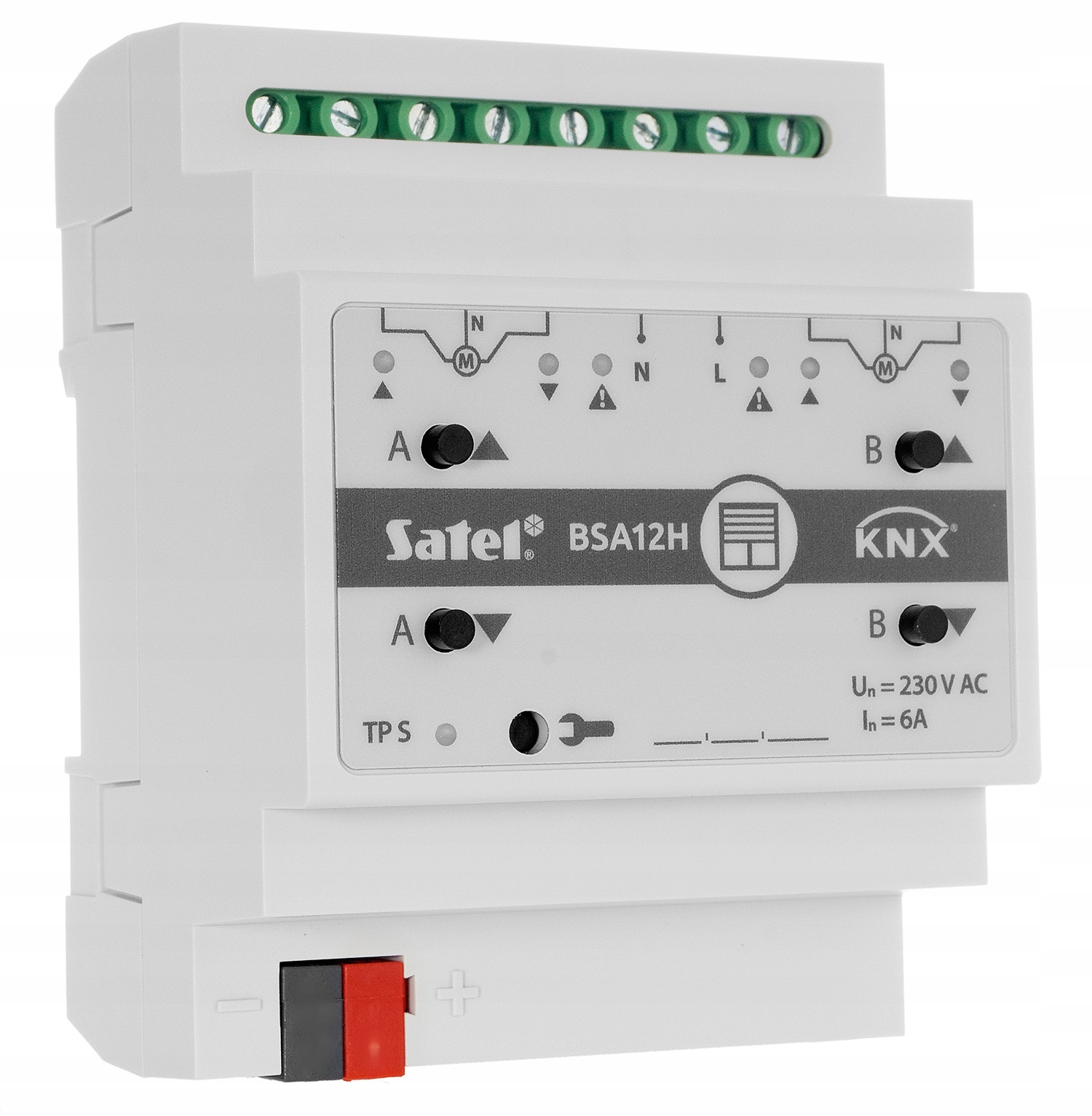 Satel SATEL KNX 2-kanałowy aktor żaluzjowy 230V AC KNX-BSA12H – Nowoczesne sterowanie zasłonami