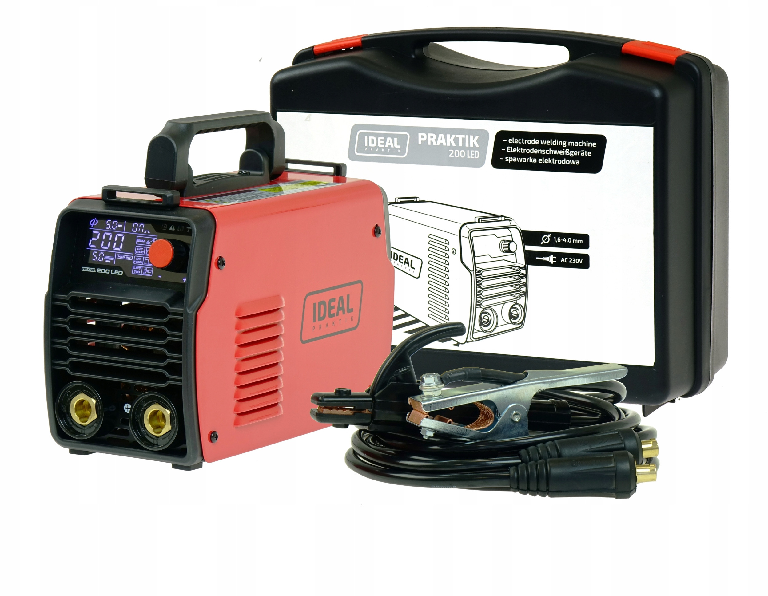 Spawarka inwertorowa IDEAL PRAKTIK 200 LED SYNERGY – Wydajność i funkcjonalność w jednym