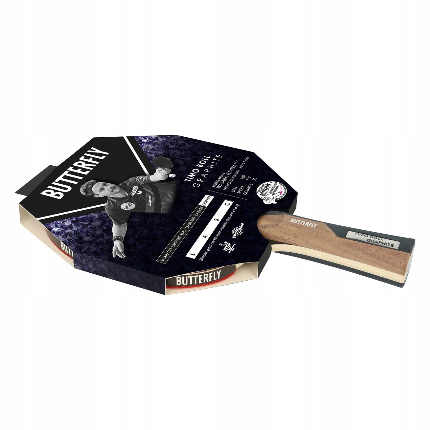 Rakietka do Tenisa Stołowego Ping Ponga BUTTERFLY Timo Boll Graphite – Idealny wybór dla każdego gracza