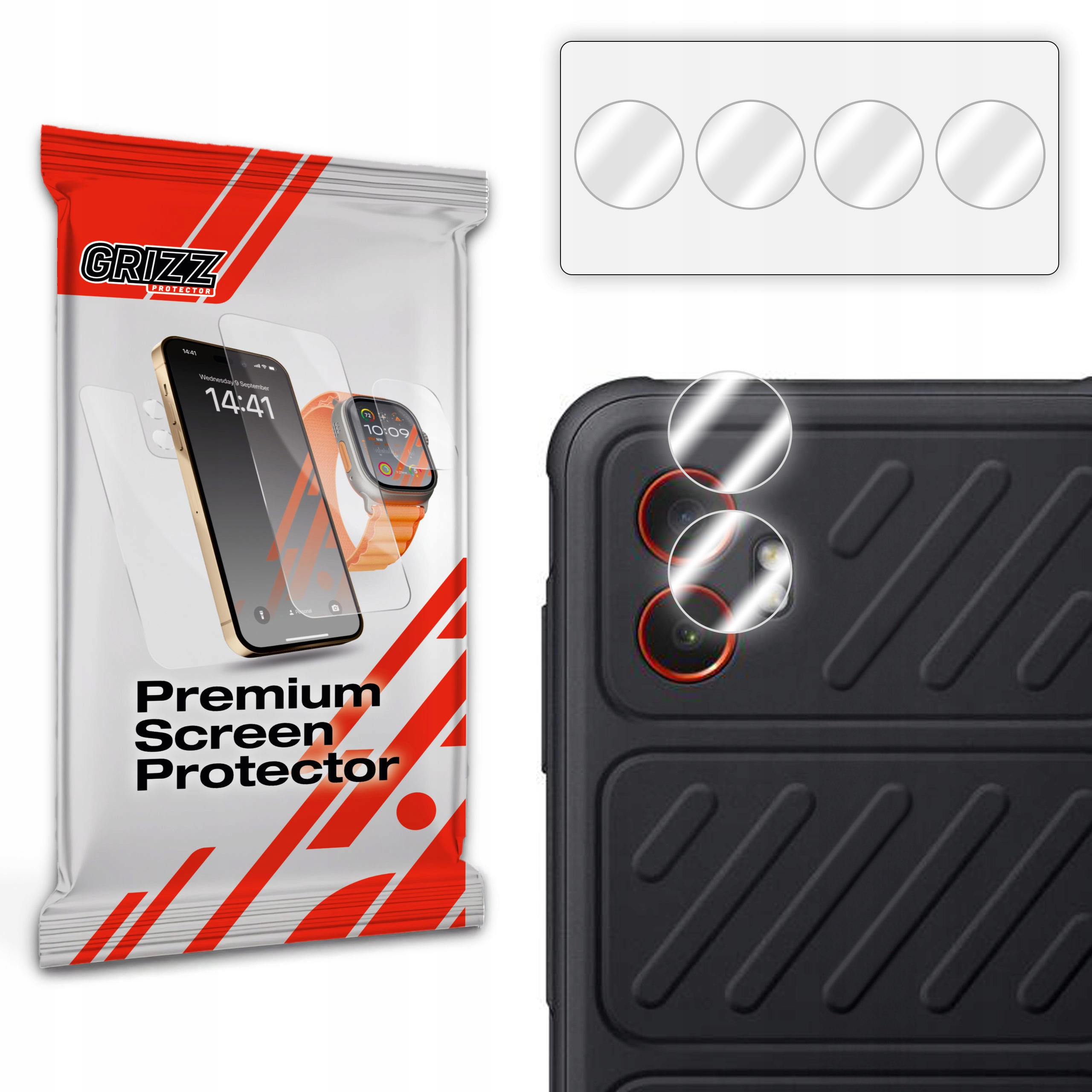 Szkło na aparat GrizzGlass HybridGlass Camera do Samsung Galaxy XCover 7 Pro – Doskonała ochrona dla Twojego obiektywu
