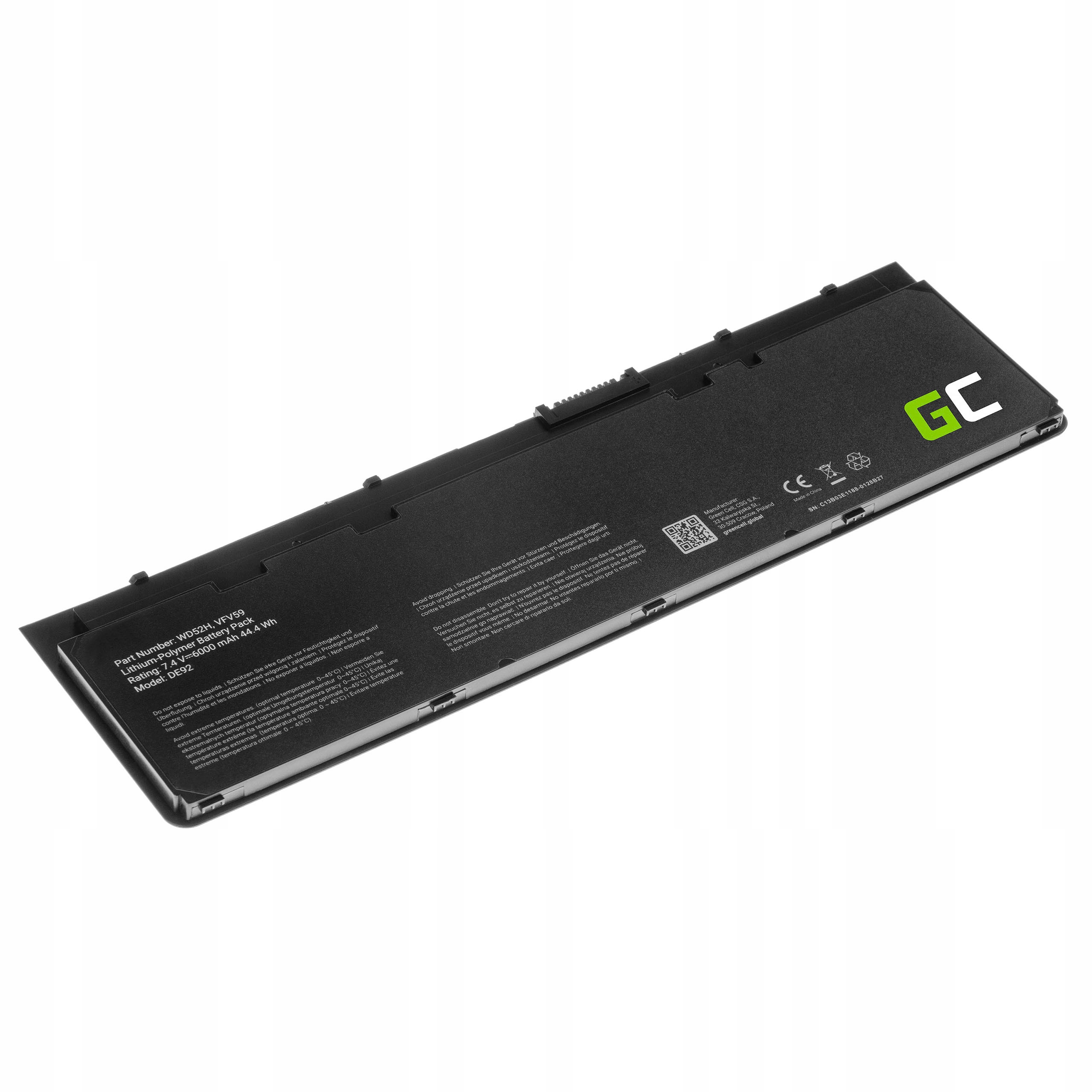 Wysoka pojemność 4600mAh dla długotrwałej pracy