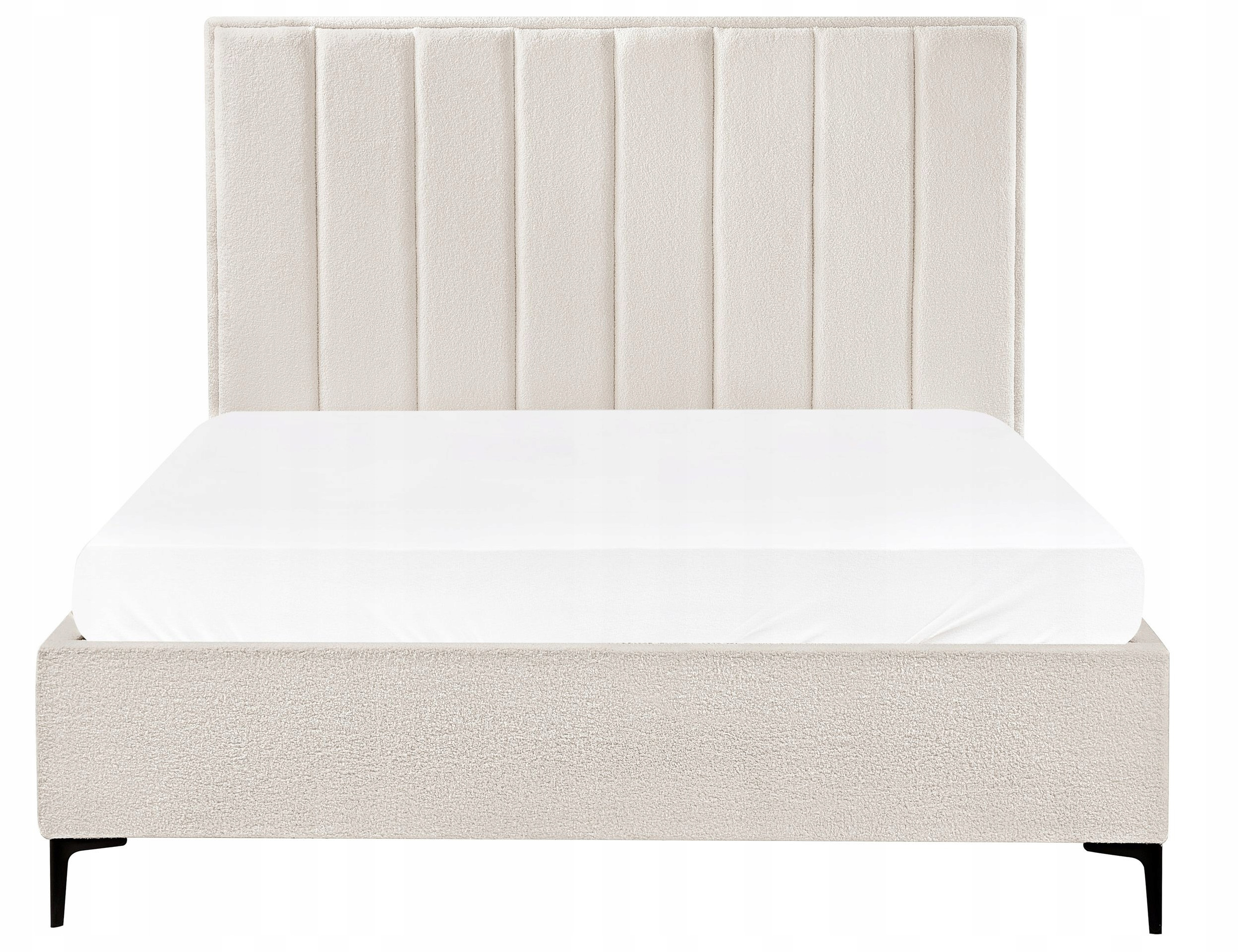 Łóżko z pojemnikiem Boucle SEZANNE 160 x 200 cm – Elegancja i funkcjonalność w Twojej sypialni