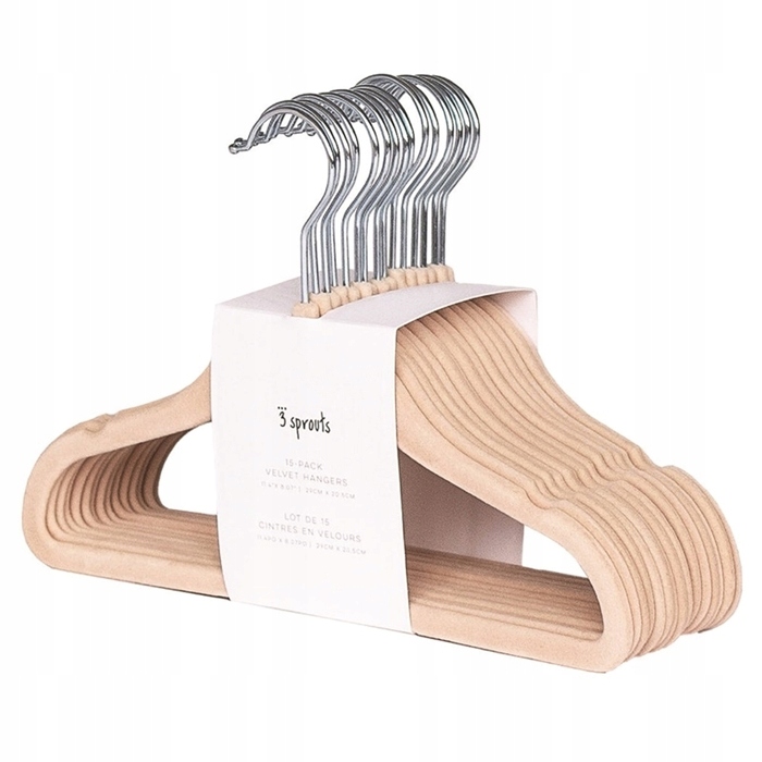 Zestaw 15 wieszaków – porządek w dziecięcej szafie